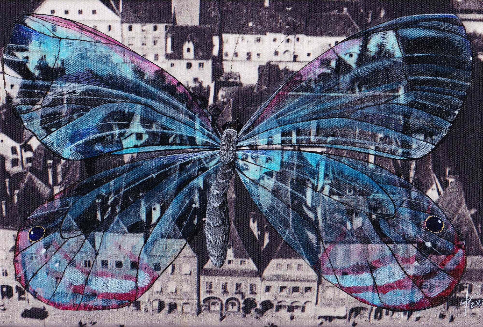 Steyr, 20/30, mixed media on canvas