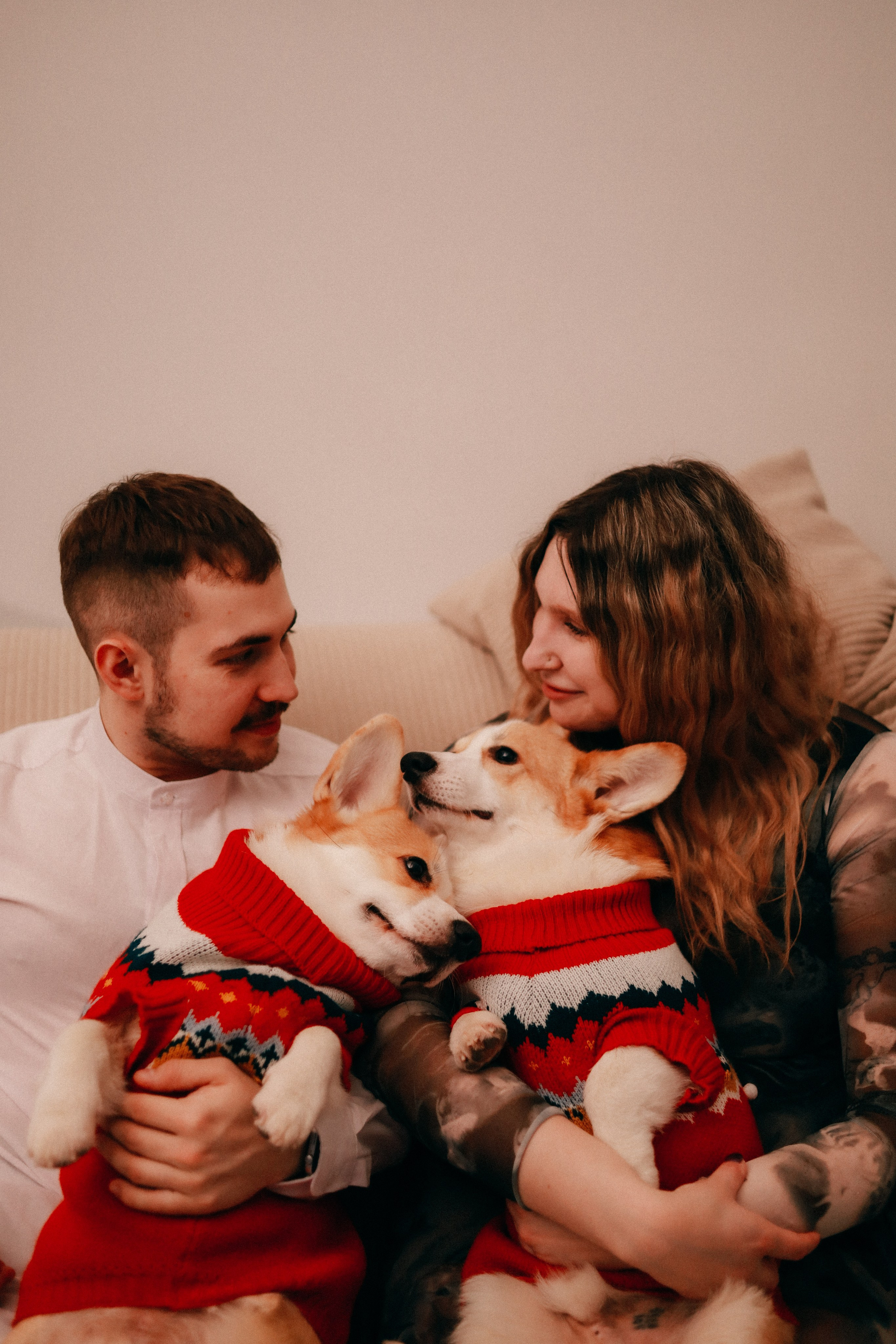 Оля, Антон и сыновья. Фотограф София Комкина