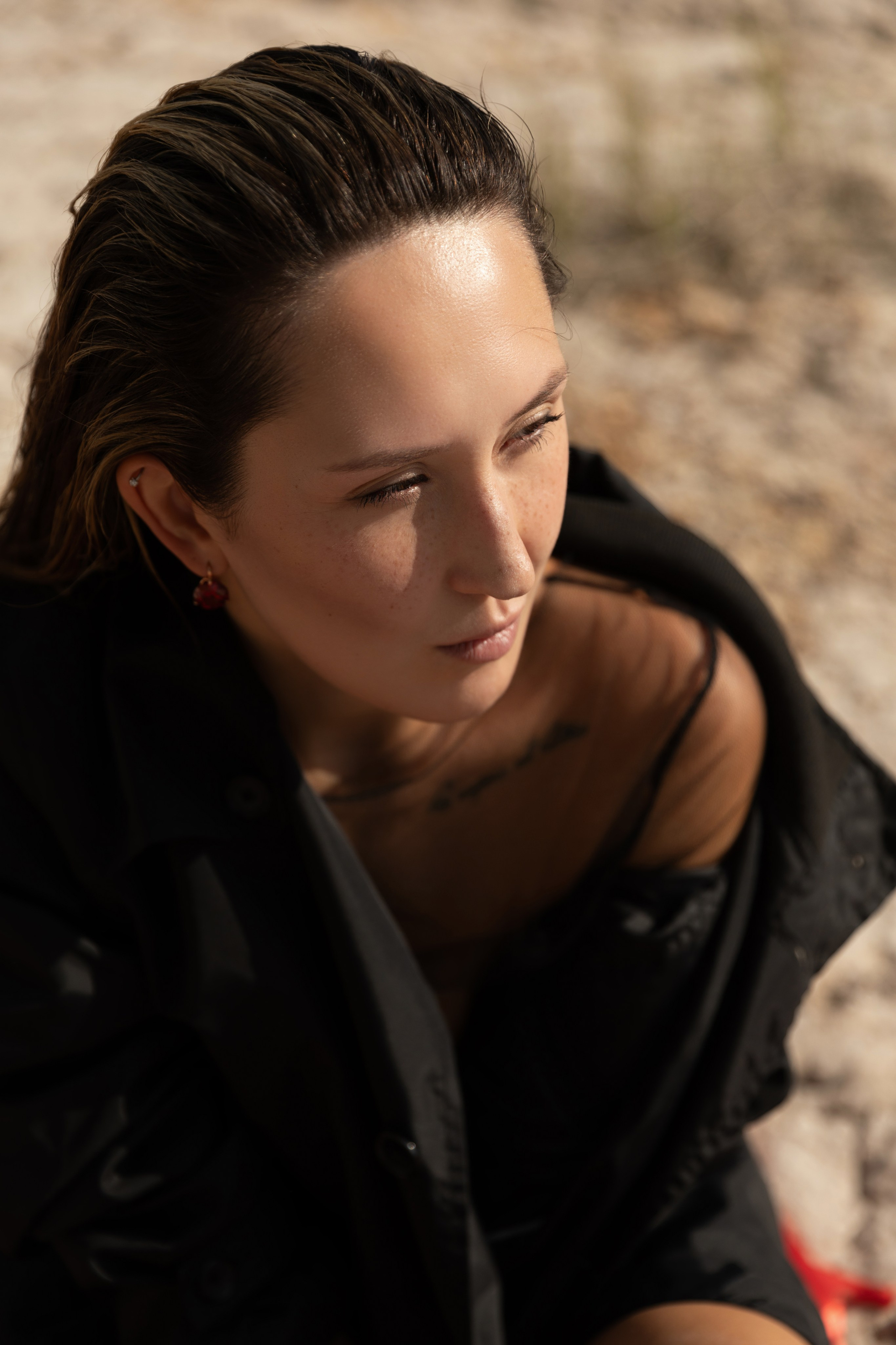 Александра «Red ribbons». Фотограф Мария Щеголькова. Чувственный женский портрет