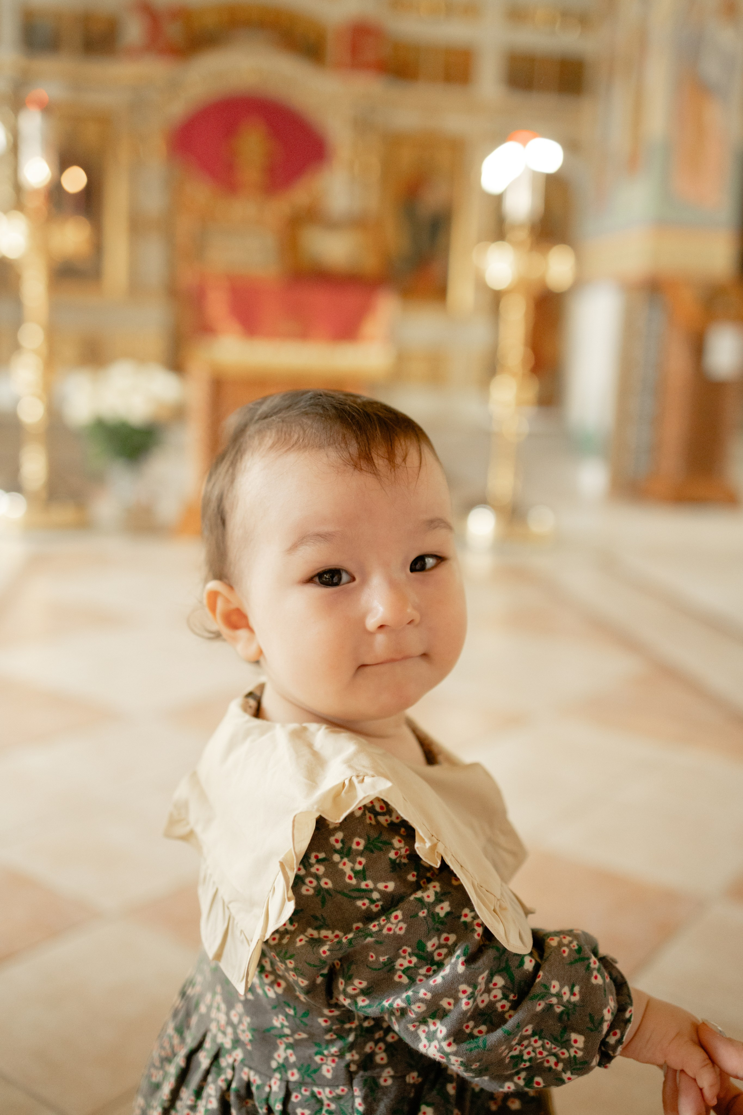 Таинство Крещения Мишель. Фотограф новорождённых Newborn Москва