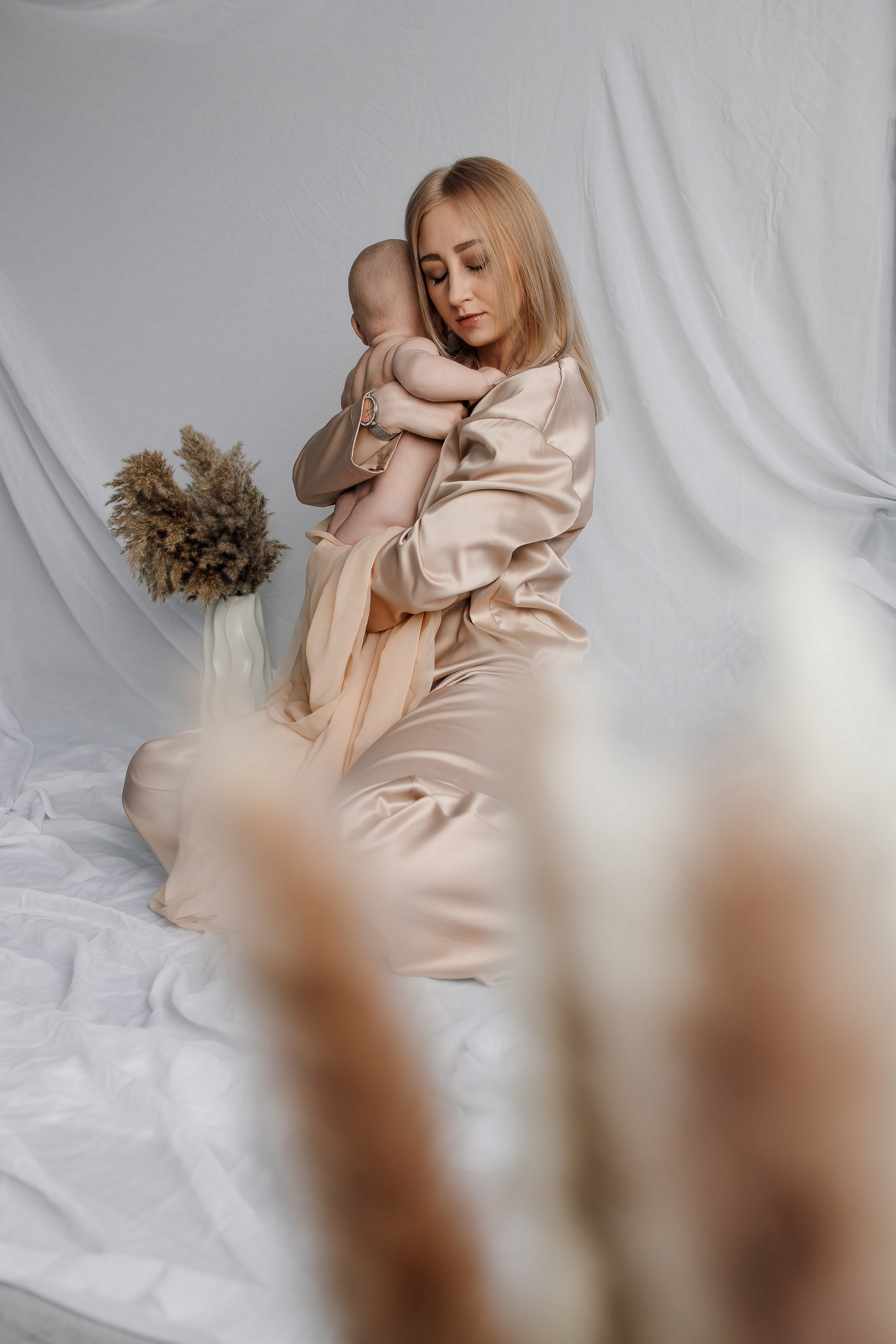 Настя, Саша и малышка