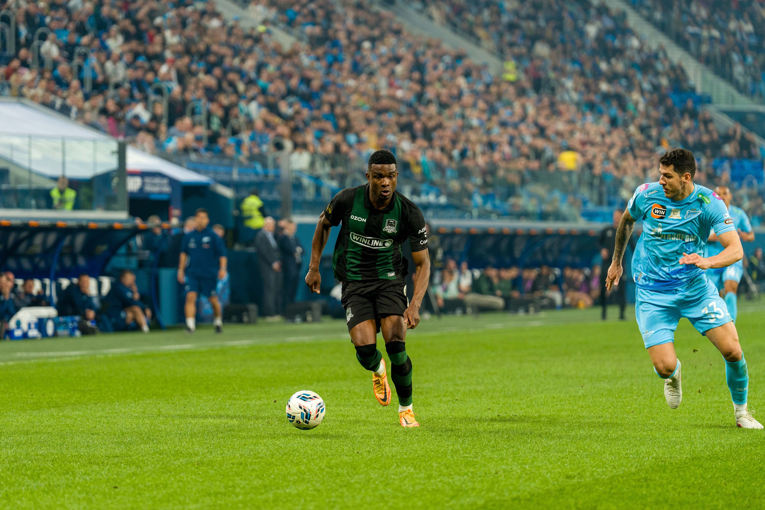 Зенит — Краснодар 1:1: фотогалерея матча 24-го тура РПЛ на Газпром Арене | Антон Гауф. Спортивный фотограф в Санкт-Петербурге | Антон Гауф