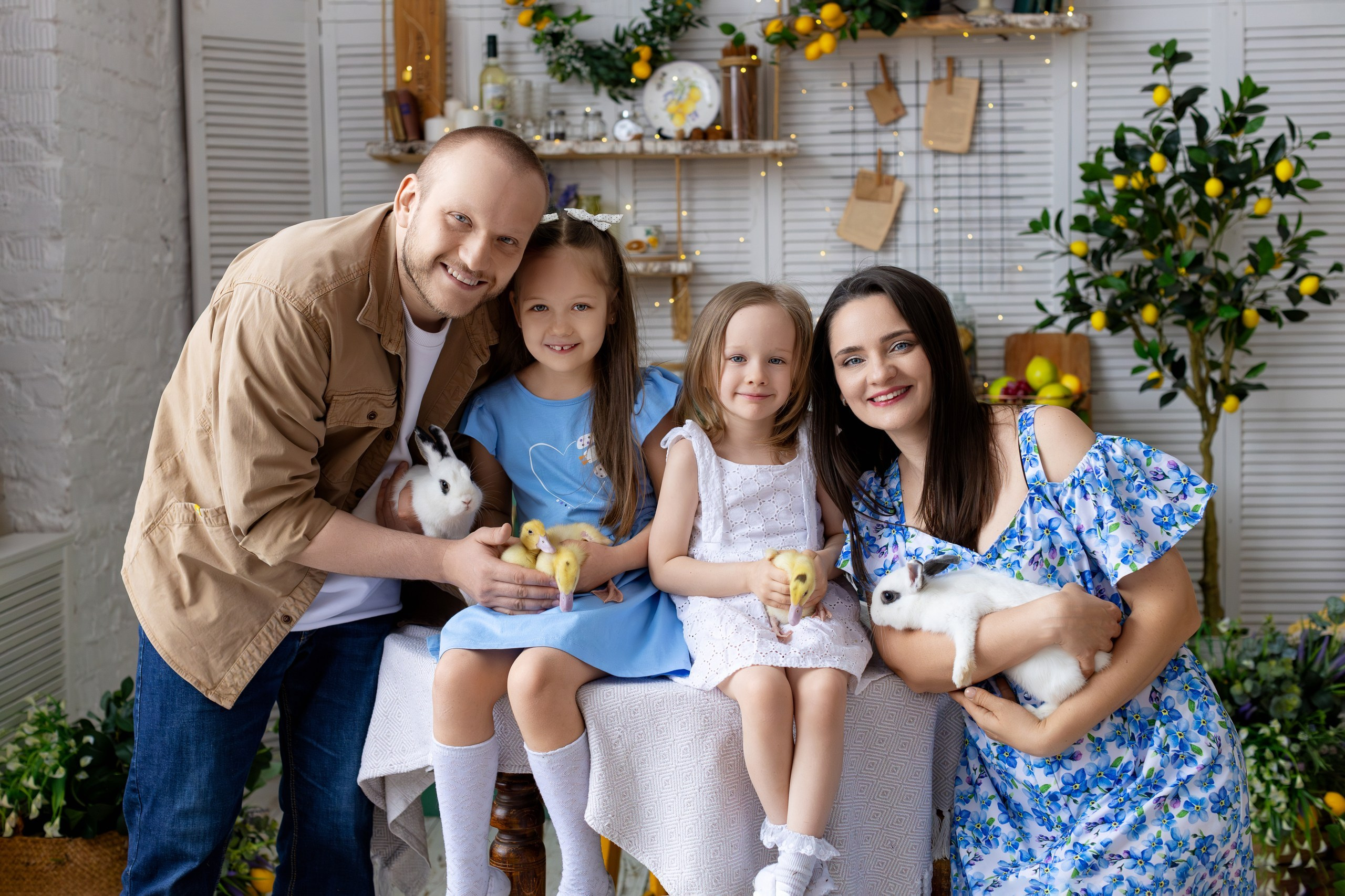 Фотосесии с Утятами и Кроликами (Пасхальные Фотосессии). Семейный и Детский фотограф в Москва Скворцова Татьяна