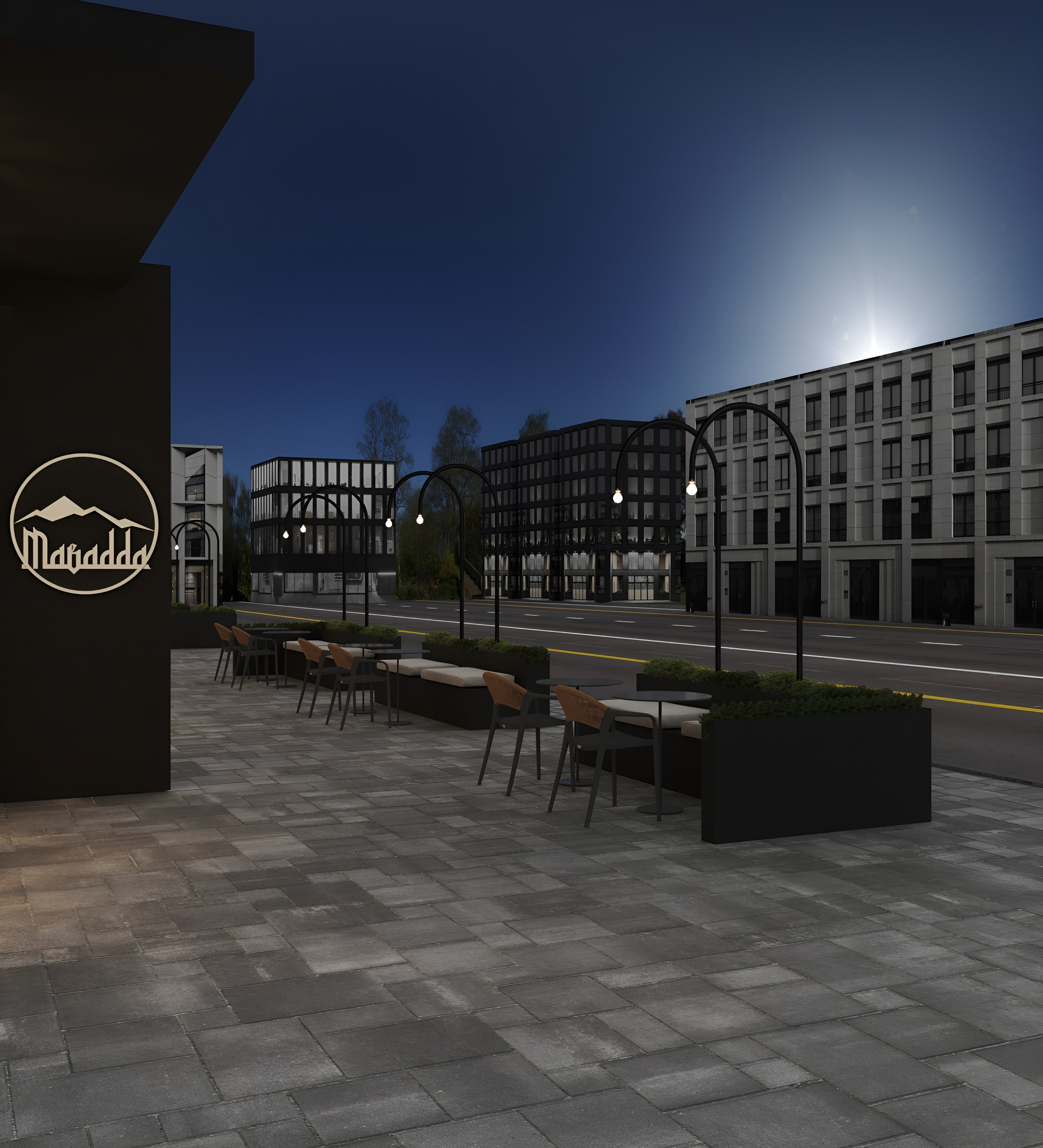 Мавадда ресторан. 3D Визуализация интерьеров жилых и коммерческих помещений