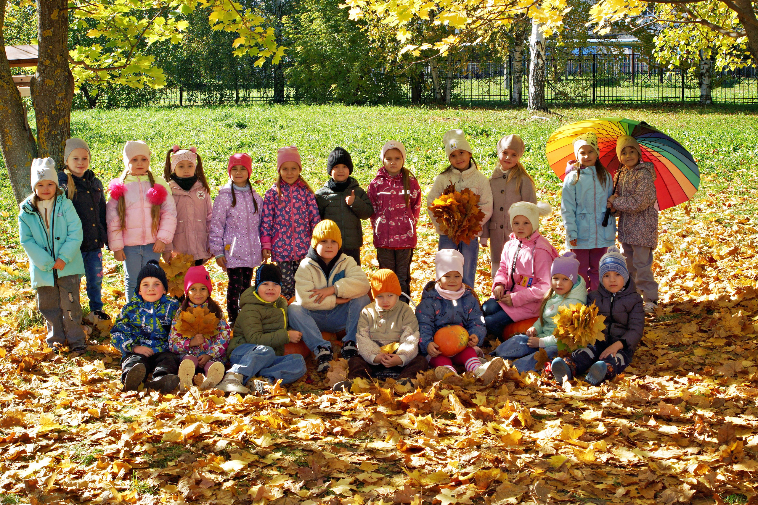 Осенняя фотосессия в детском саду г. Йошкар-Ола