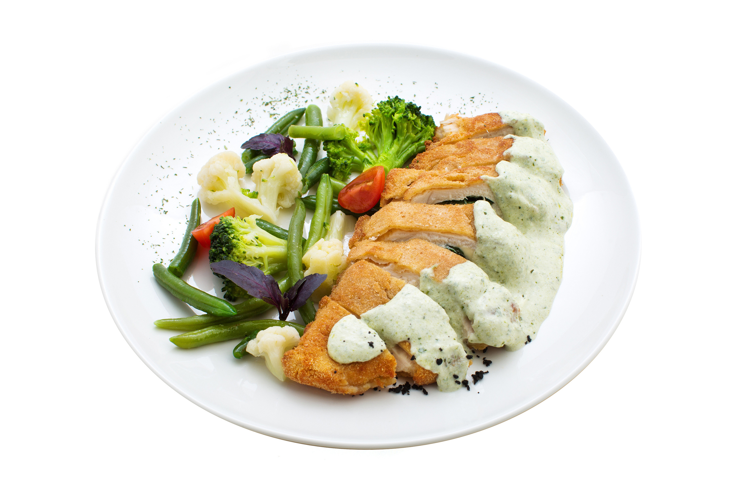 лосось с овощами