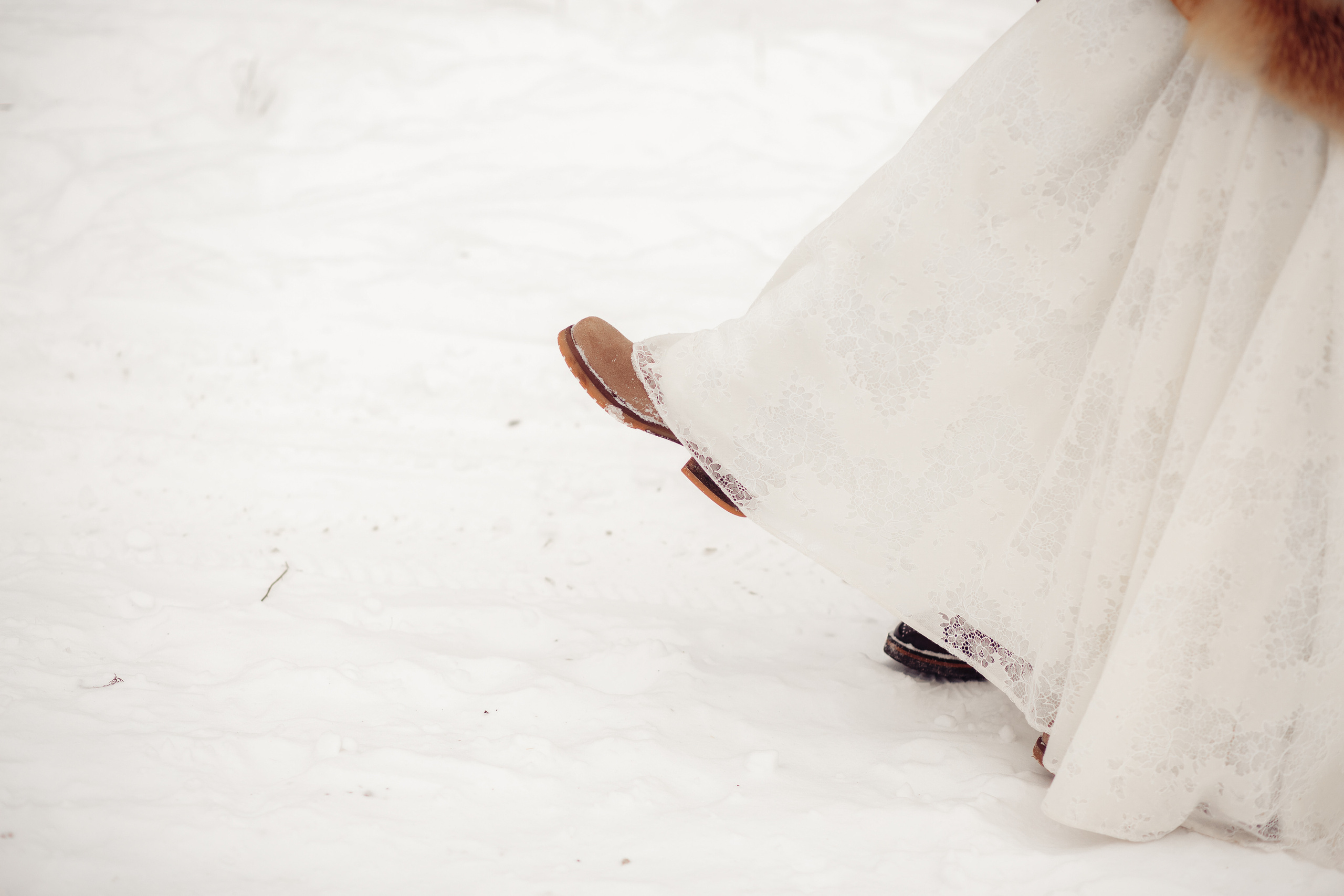 Зимним днем. Свадебный фотограф Москва и МО