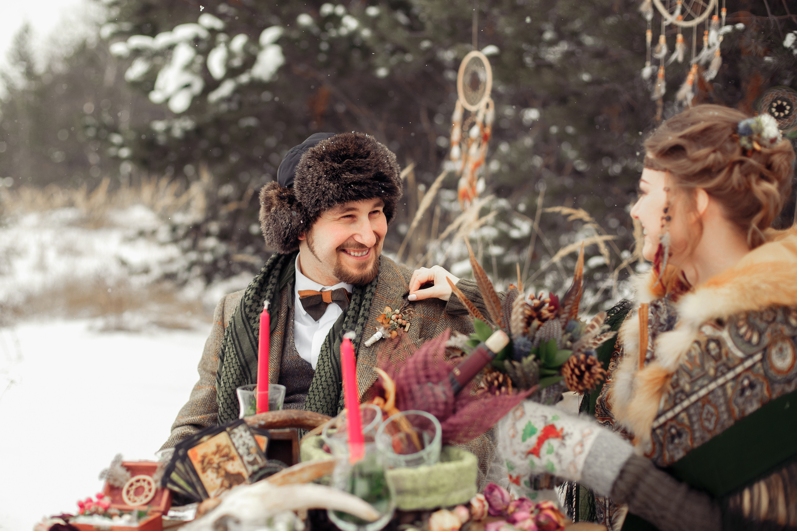 Зимним днем. Свадебный фотограф Москва и МО