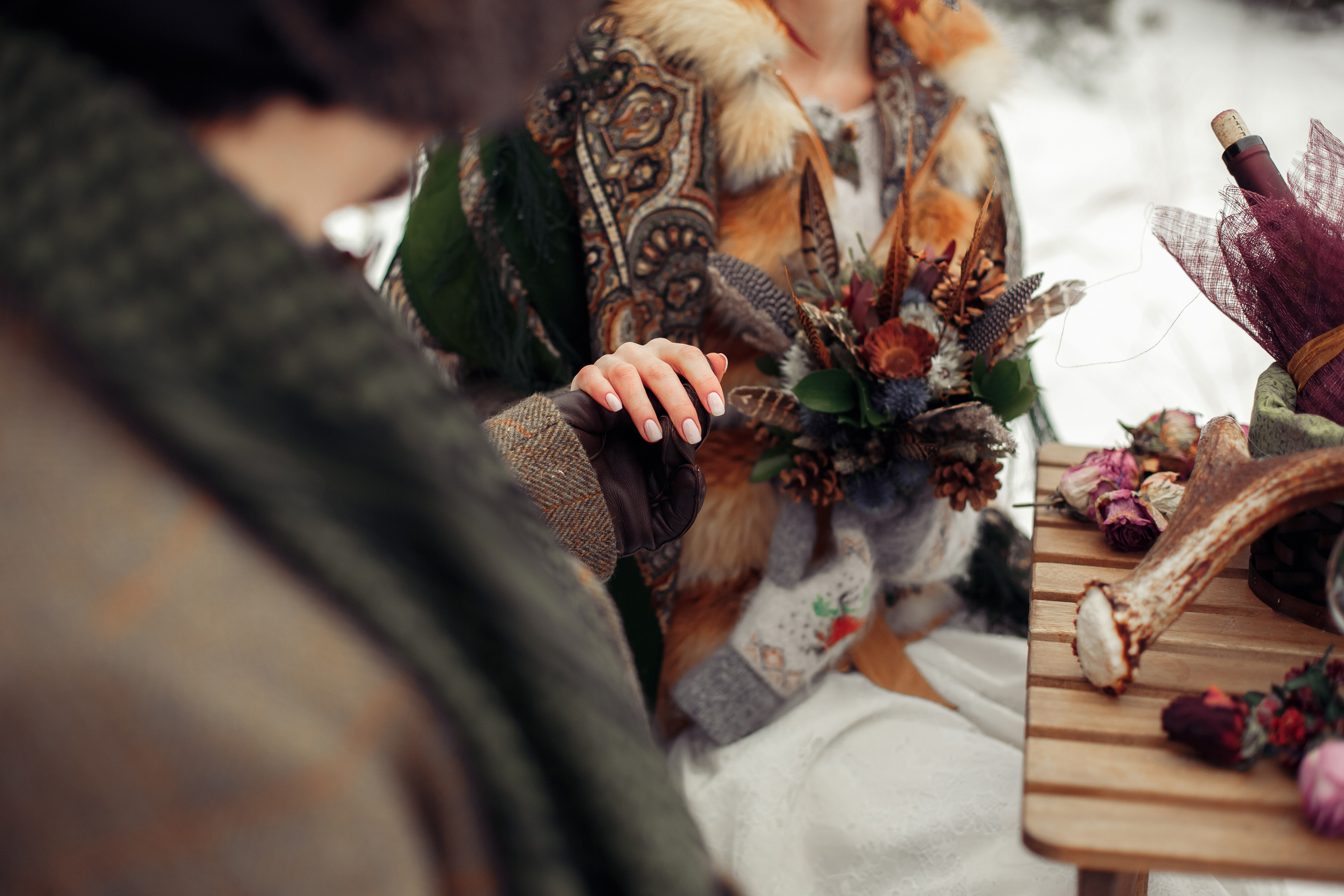 Зимним днем. Свадебный фотограф Москва и МО