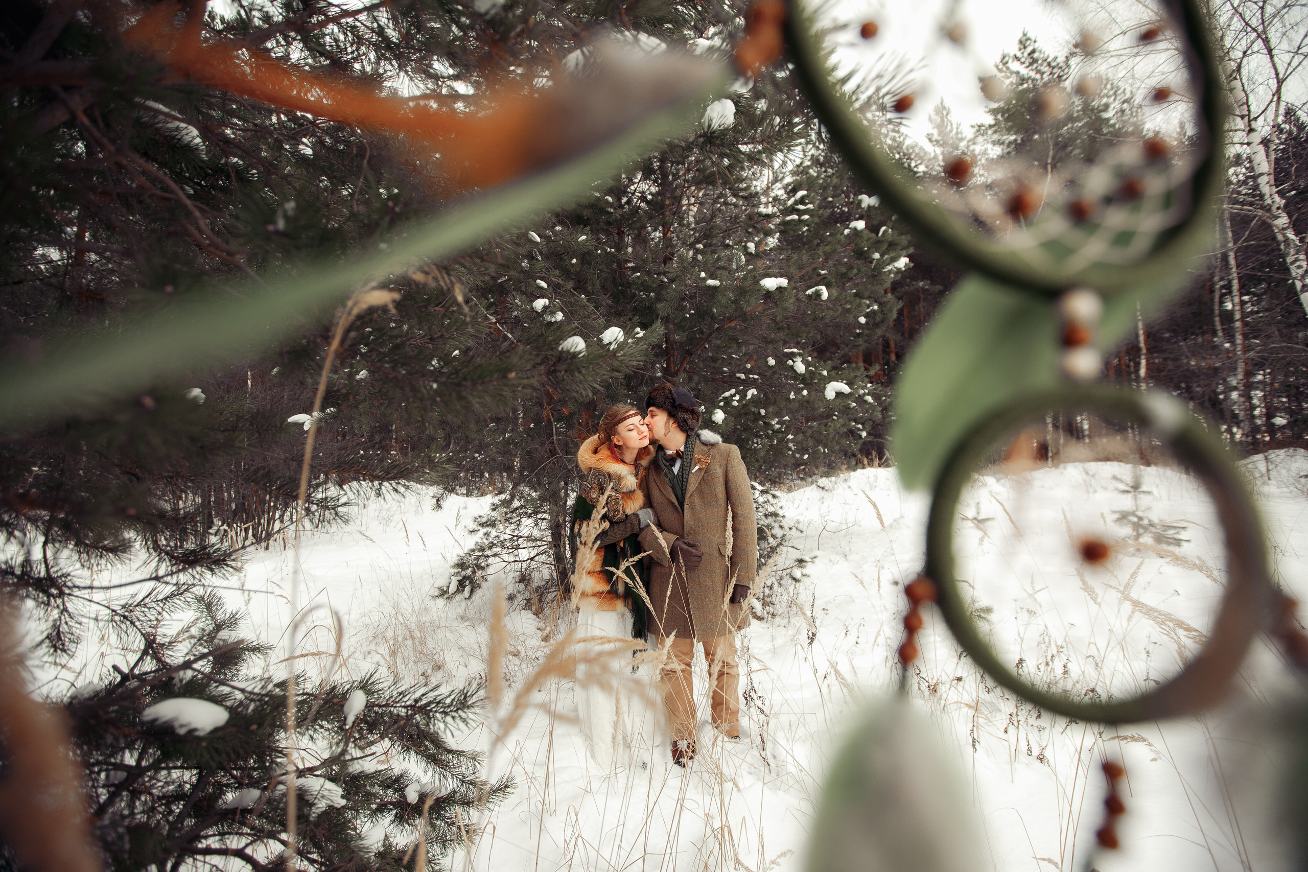 Зимним днем. Свадебный фотограф Москва и МО