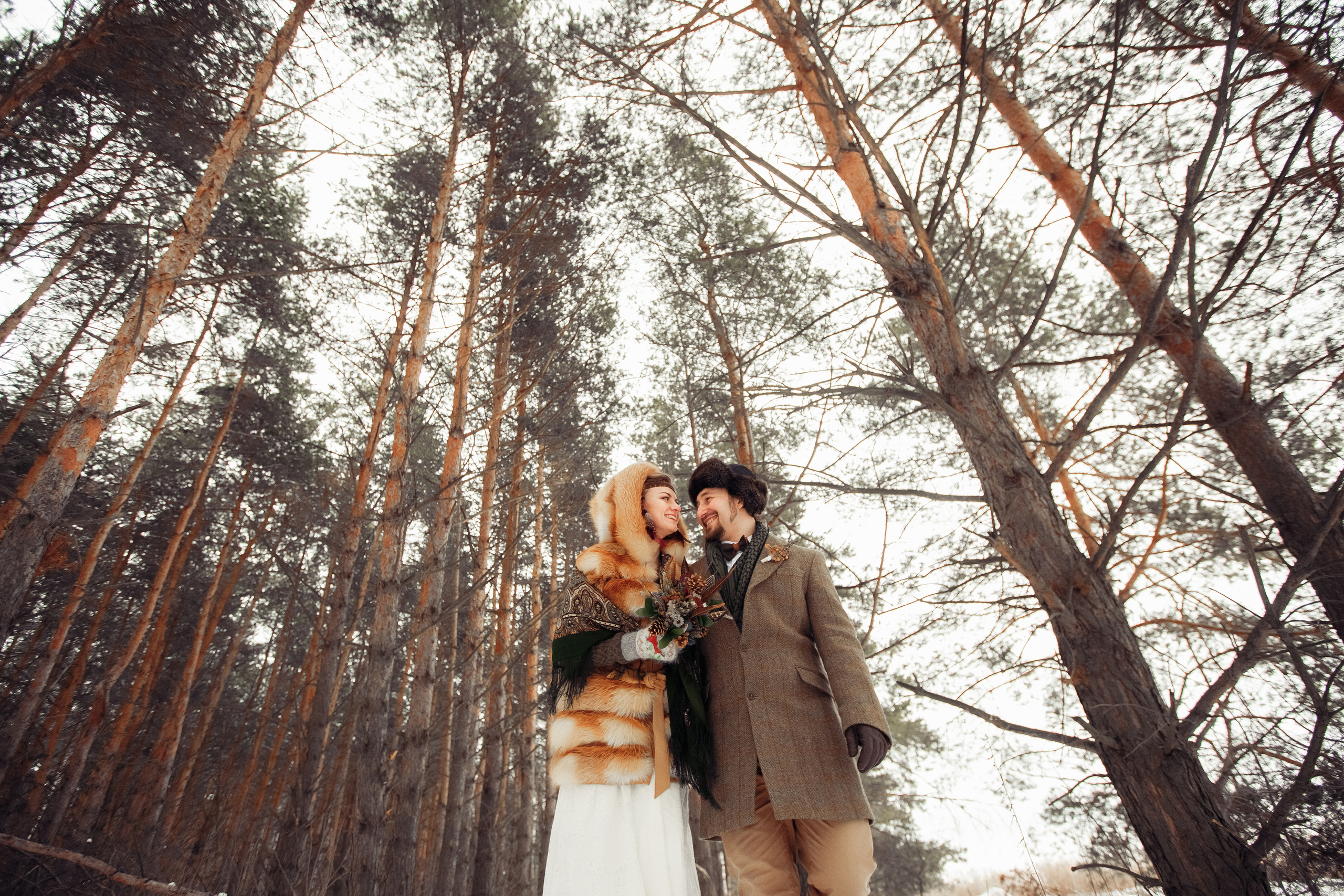 Зимним днем. Свадебный фотограф Москва и МО