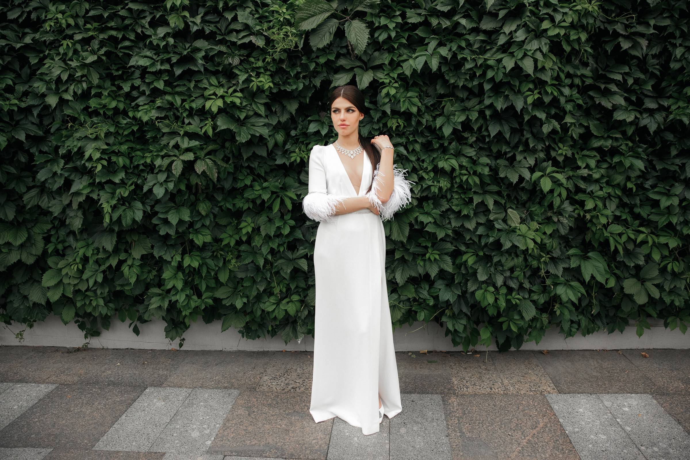 Белое платье, белый ролс. Свадебный фотограф Москва и МО