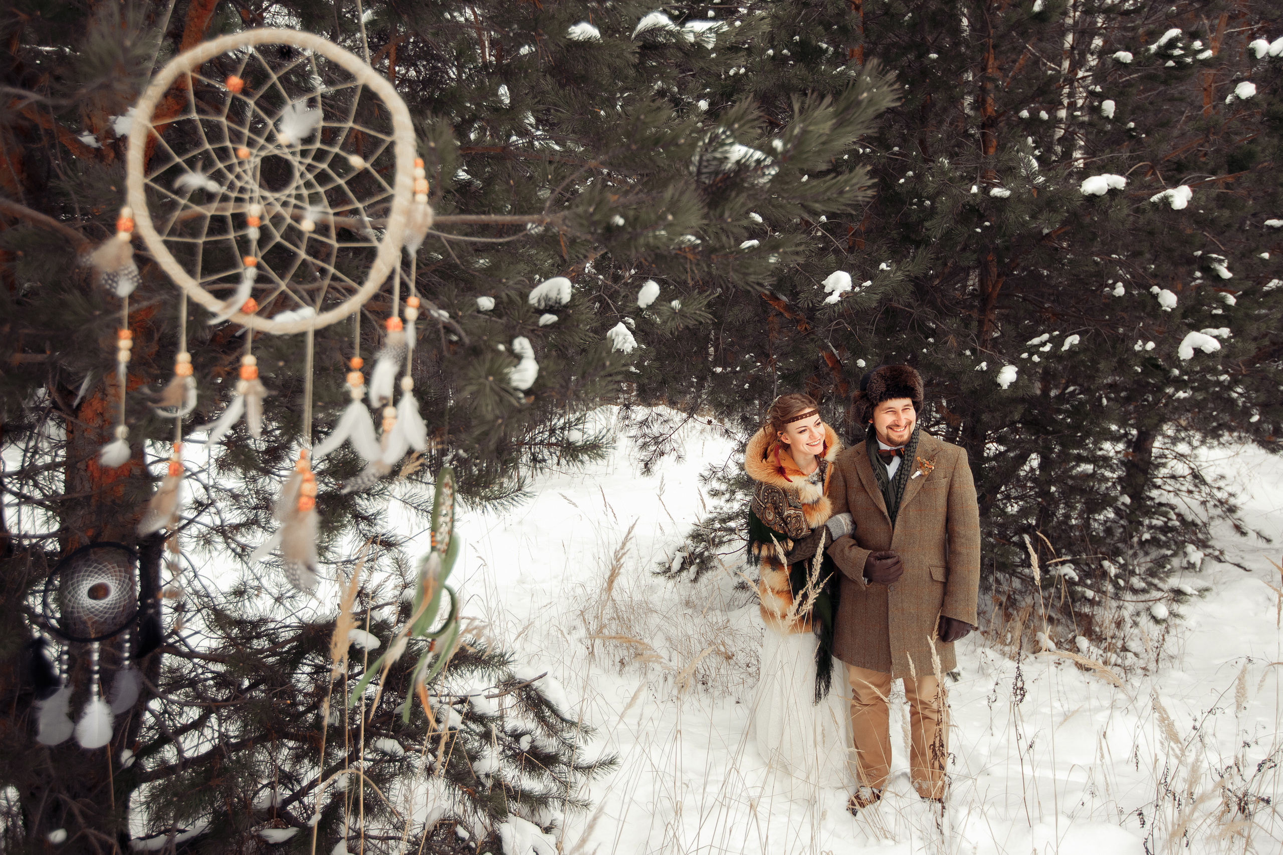 Зимним днем. Свадебный фотограф Москва и МО