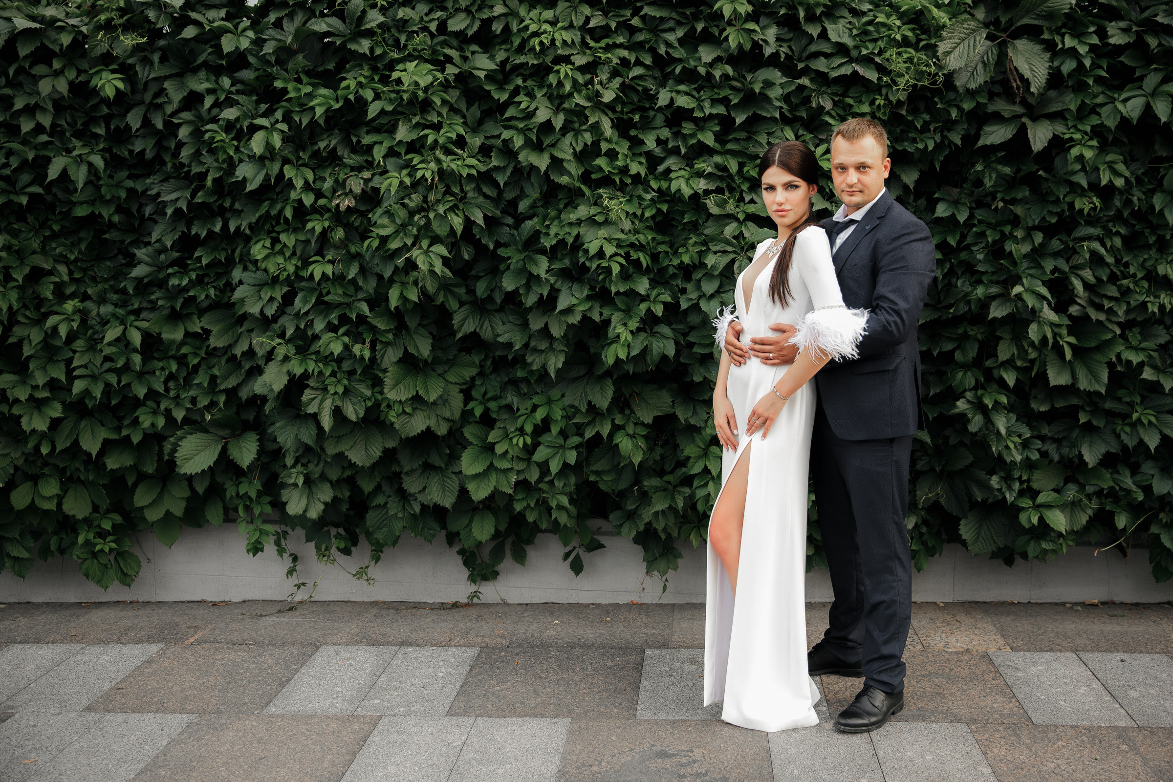 Белое платье, белый ролс. Свадебный фотограф Москва и МО