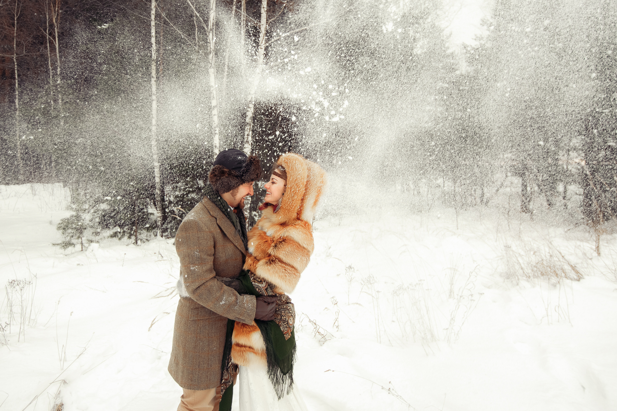 Зимним днем. Свадебный фотограф Москва и МО