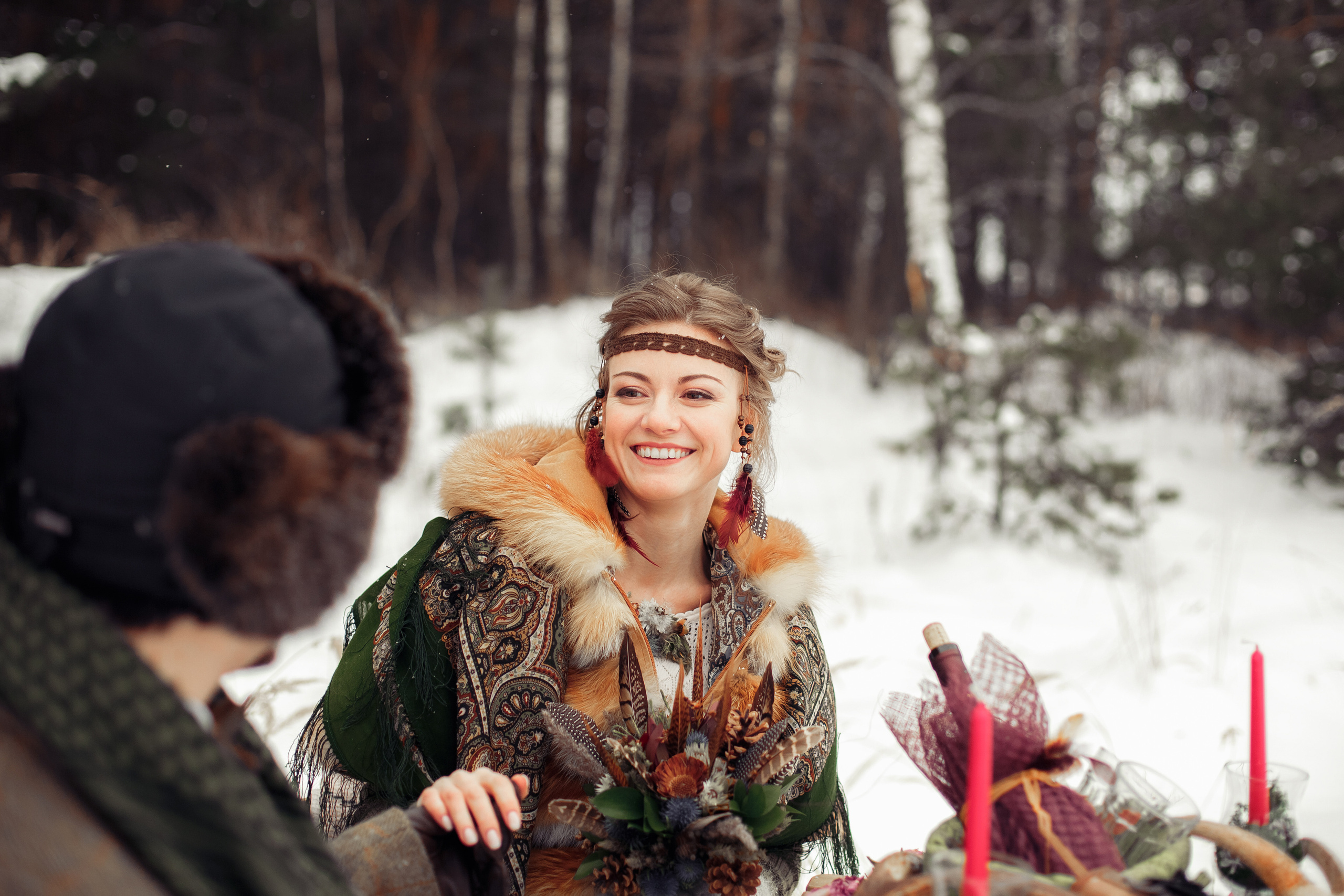 Зимним днем. Свадебный фотограф Москва и МО