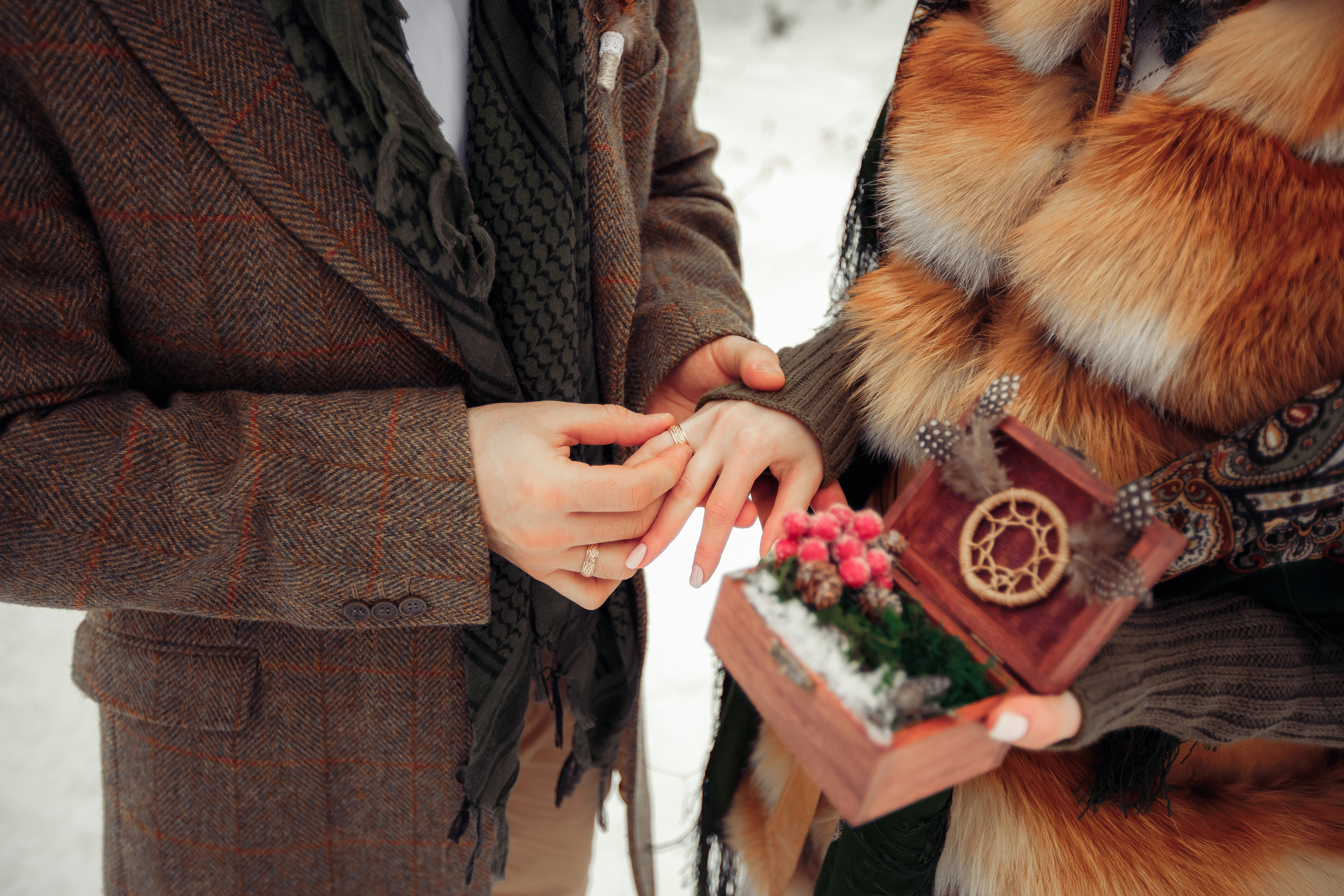 Зимним днем. Свадебный фотограф Москва и МО