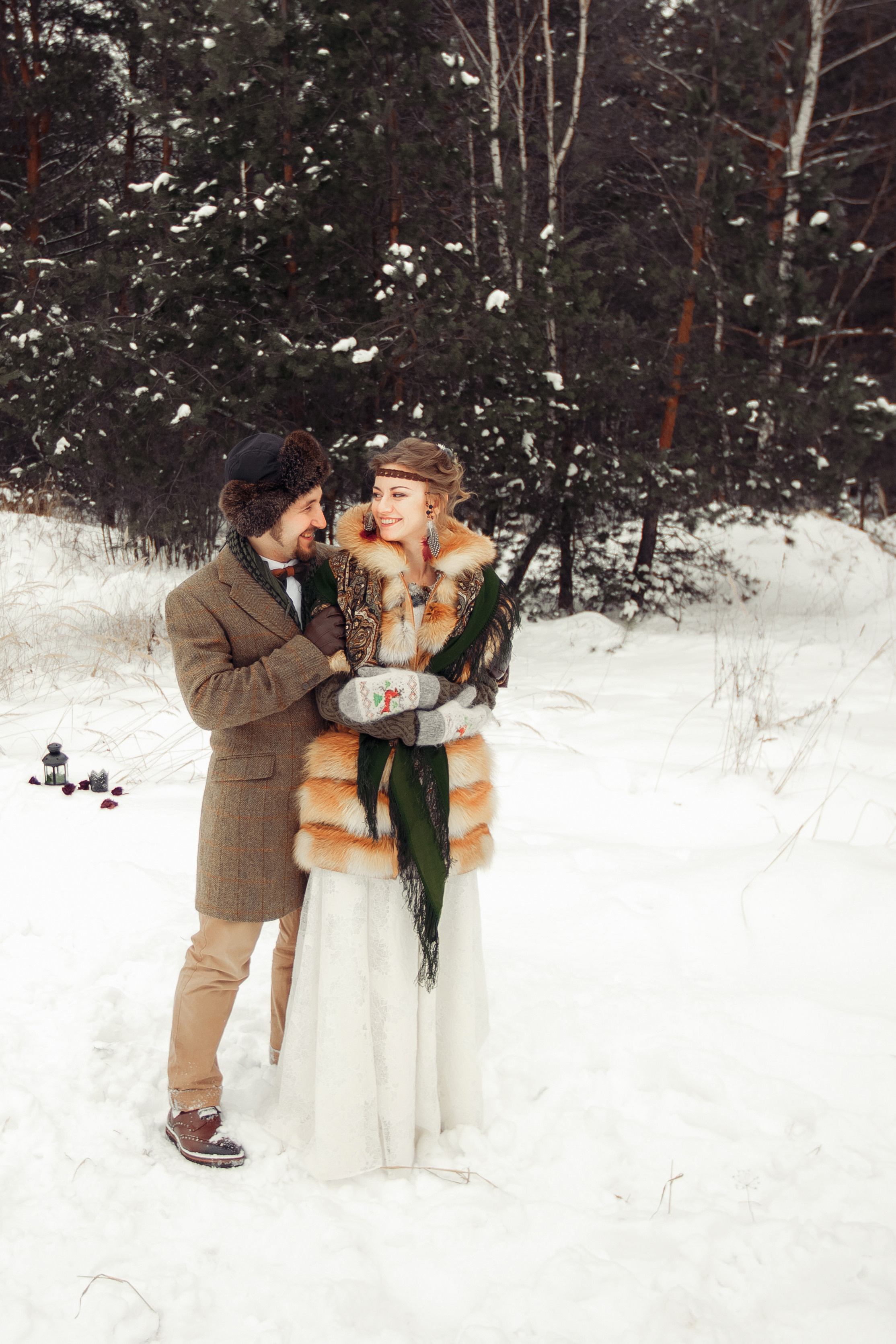 Зимним днем. Свадебный фотограф Москва и МО