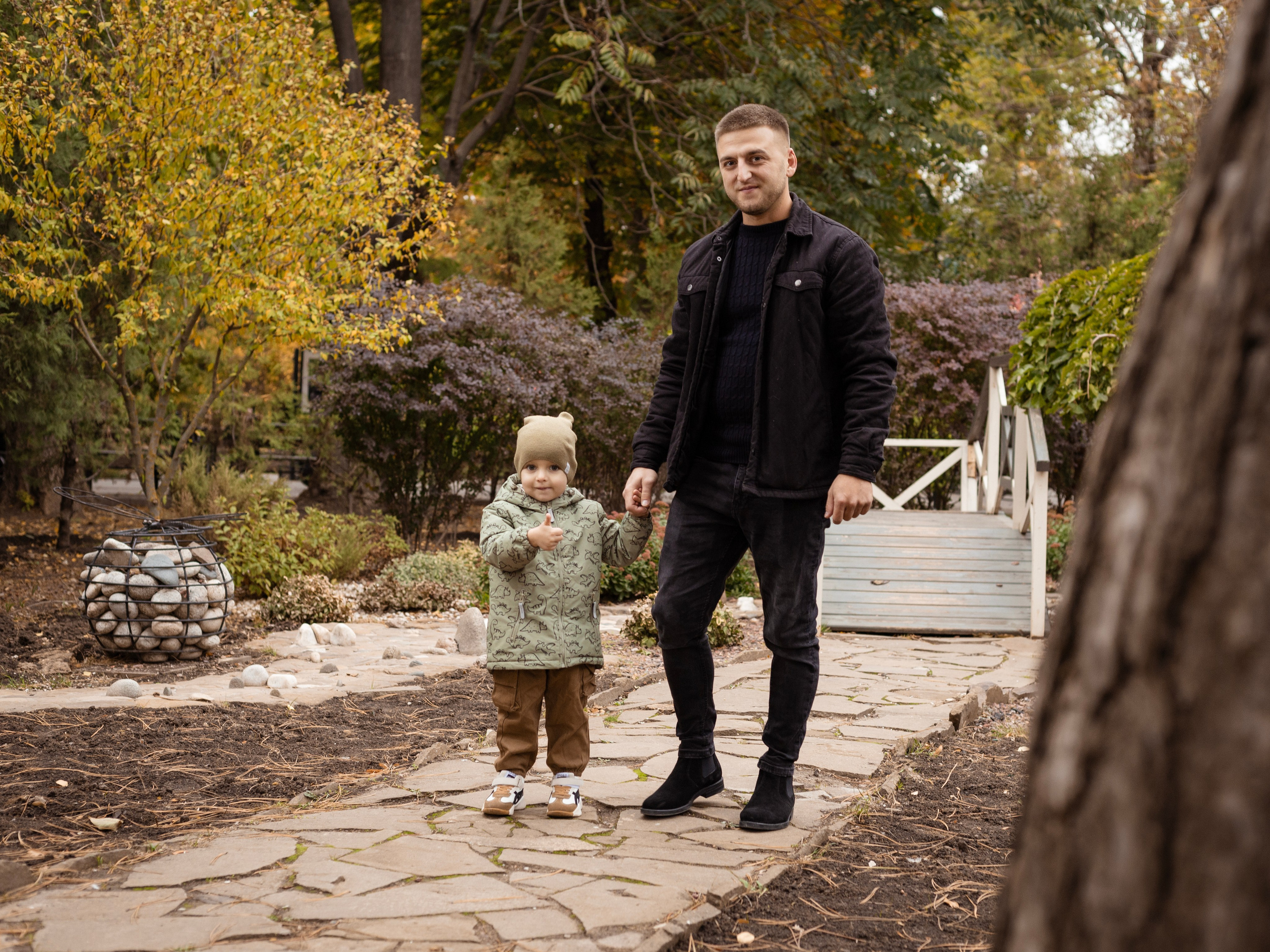 Антон и Лев. Осенний парк Горького. Фотограф, Таганрог, Руслан Степущенко