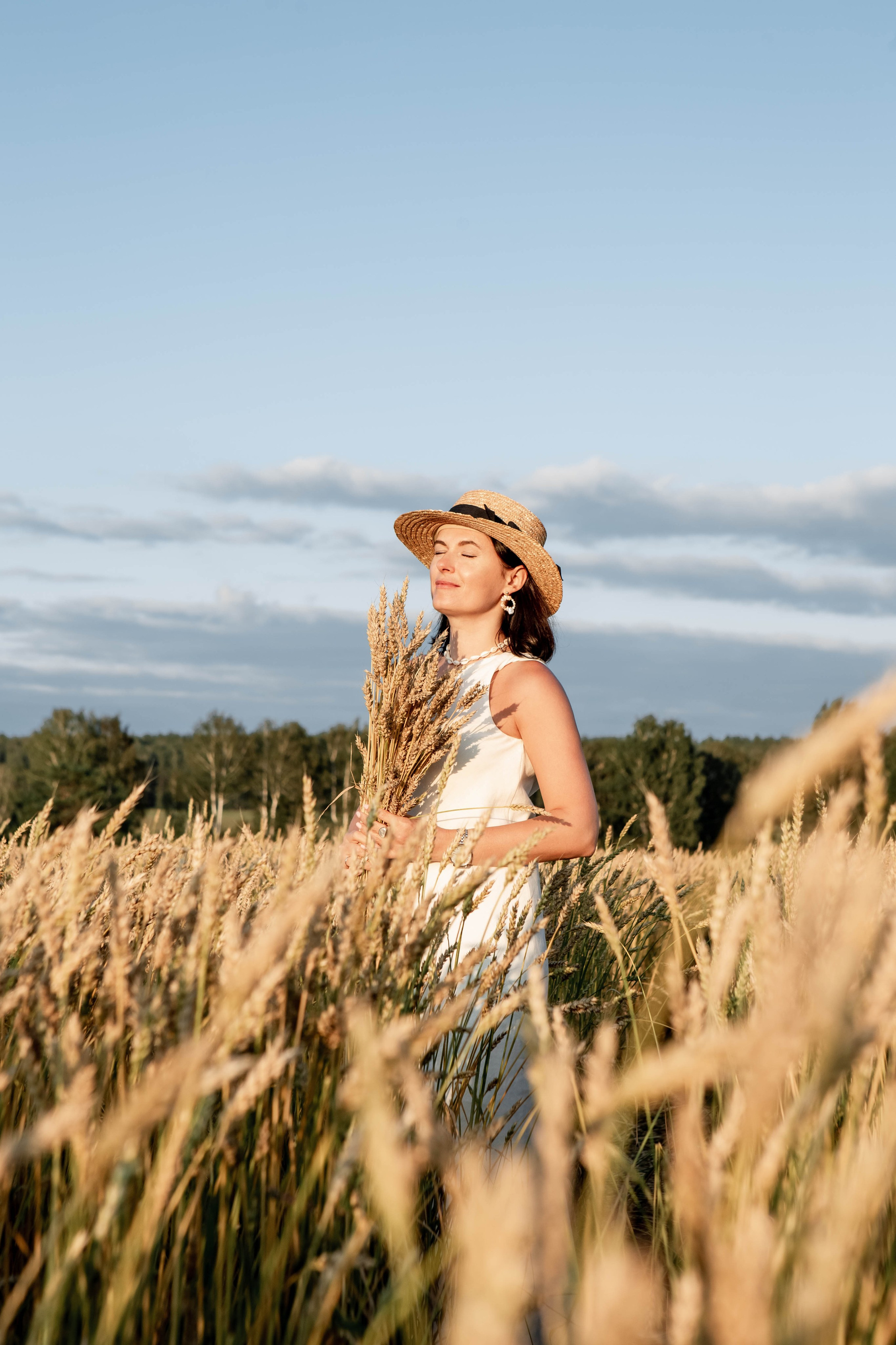 Пшеница на закате. Фотограф Екатерина Голицына