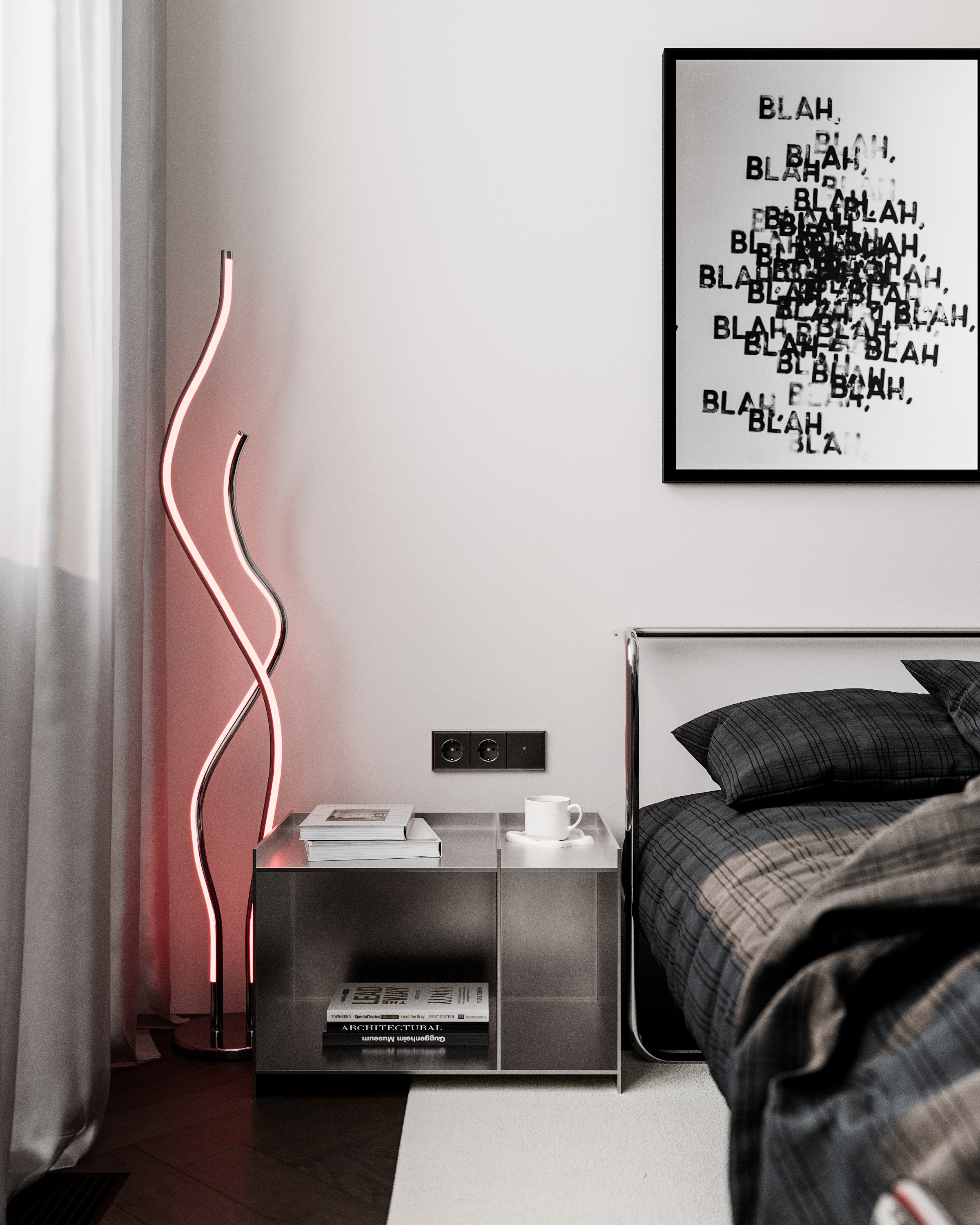 Metal & Leather. 3D визуализация интерьеров — Ирина