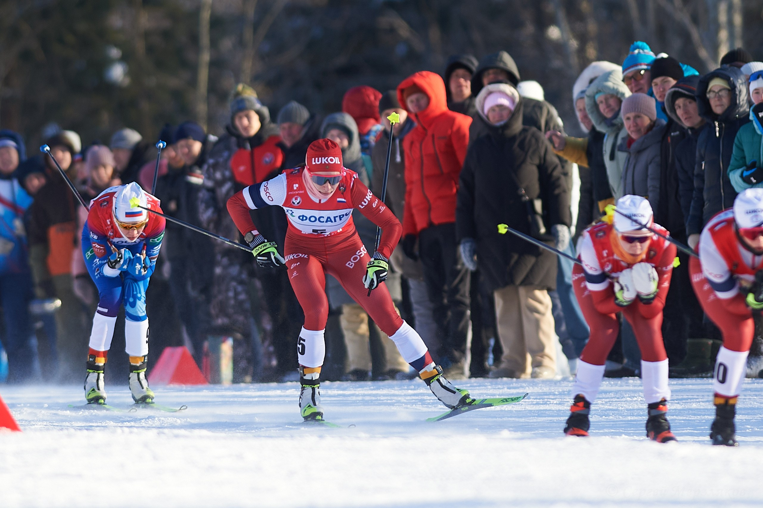 VI этап ФосАгро Кубка России по лыжным гонкам. Спринт. Ижевск 25.01.2025. Спортивный репортажный фотограф в Ижевске Сергей Мерзляков