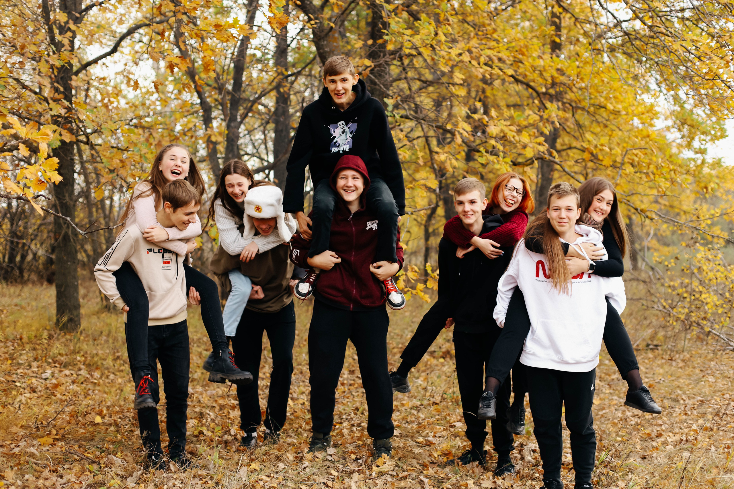 Осенняя фотосессия класса. Семейный и свадебный фотограф в Пензе Валерия Филюкова