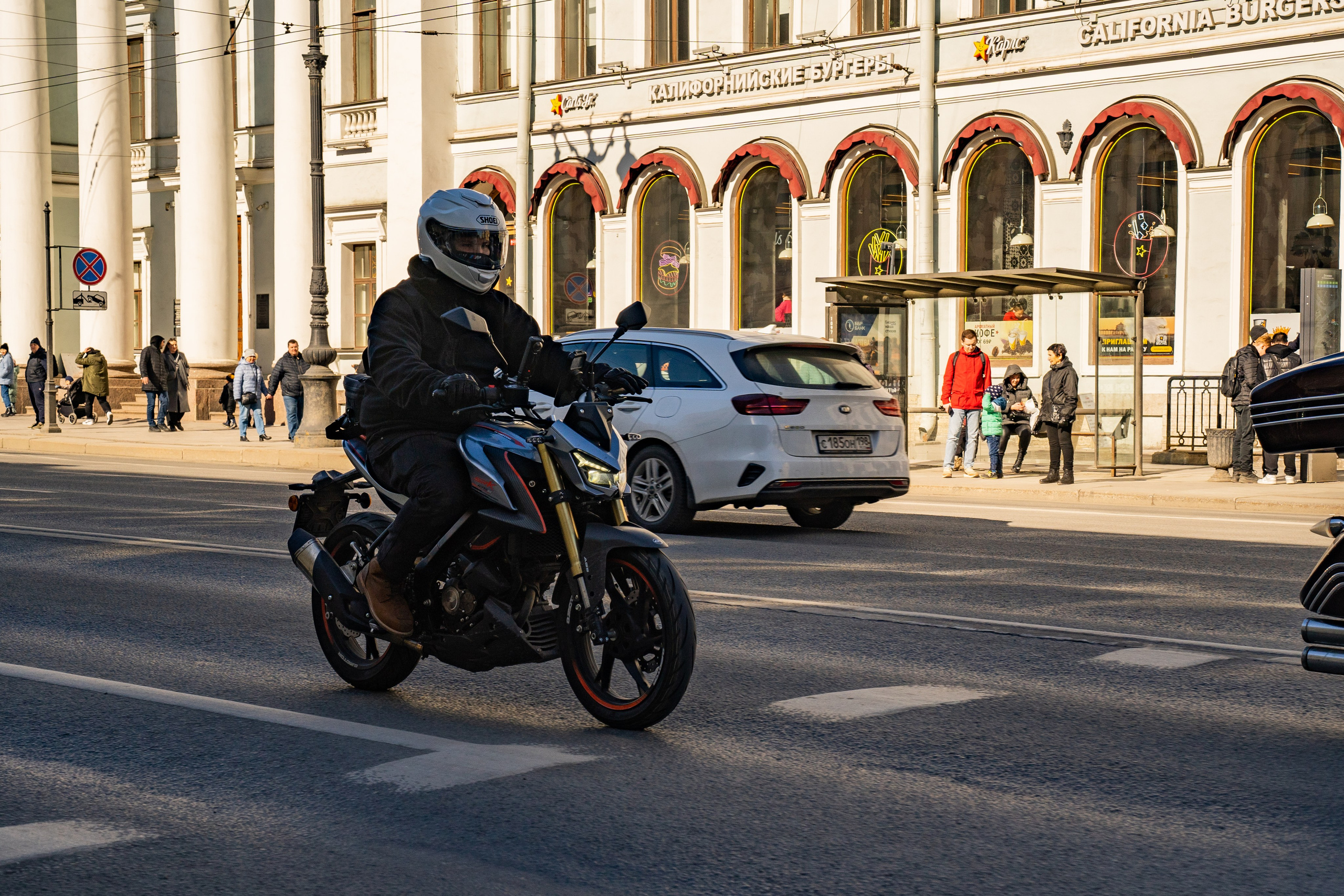 Весенний прохват мотоклуба Normans Riders MC. Концертный и репортажный фотограф в Санкт-Петербурге Слава Пахомов