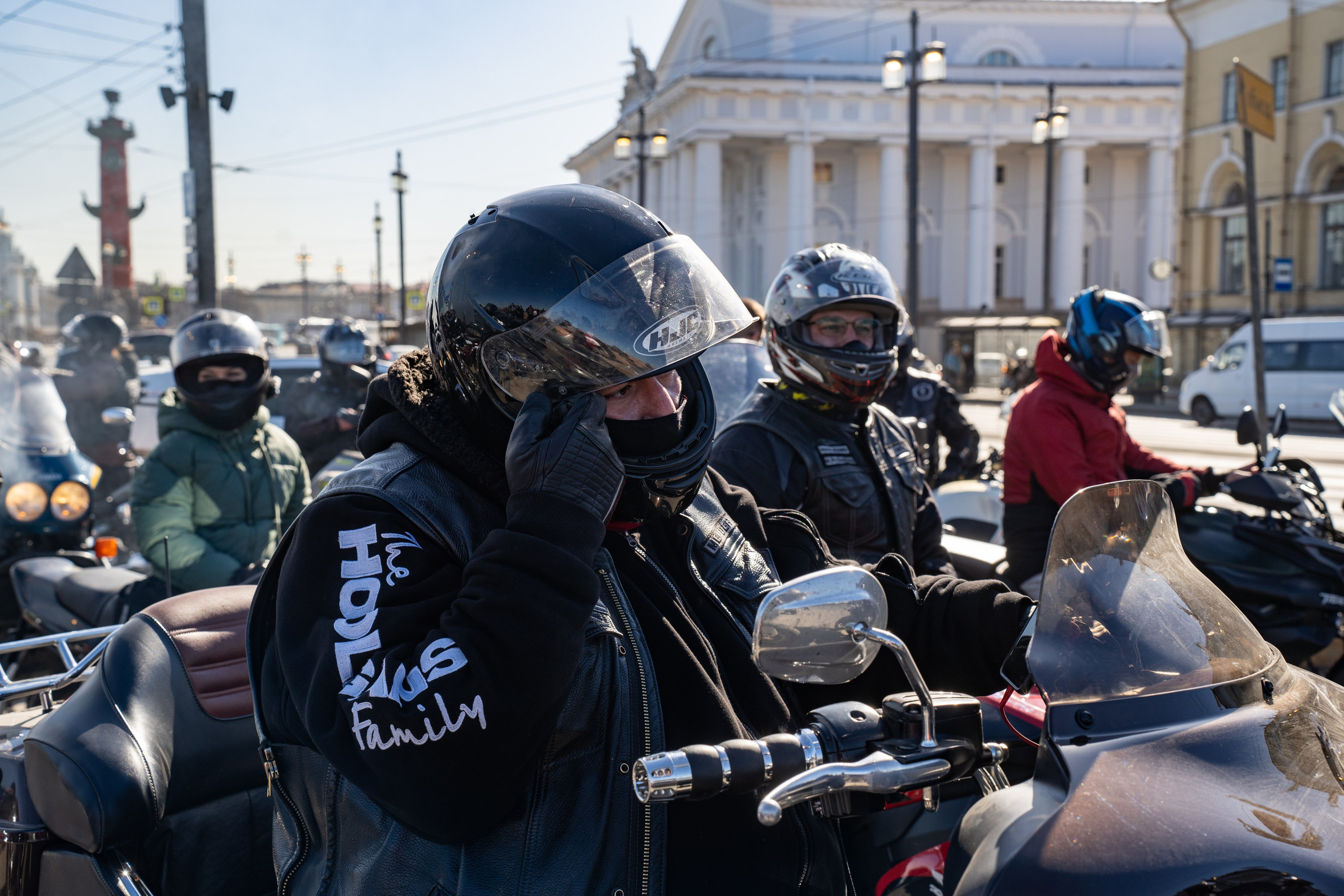 Весенний прохват мотоклуба Normans Riders MC. Концертный и репортажный фотограф в Санкт-Петербурге Слава Пахомов