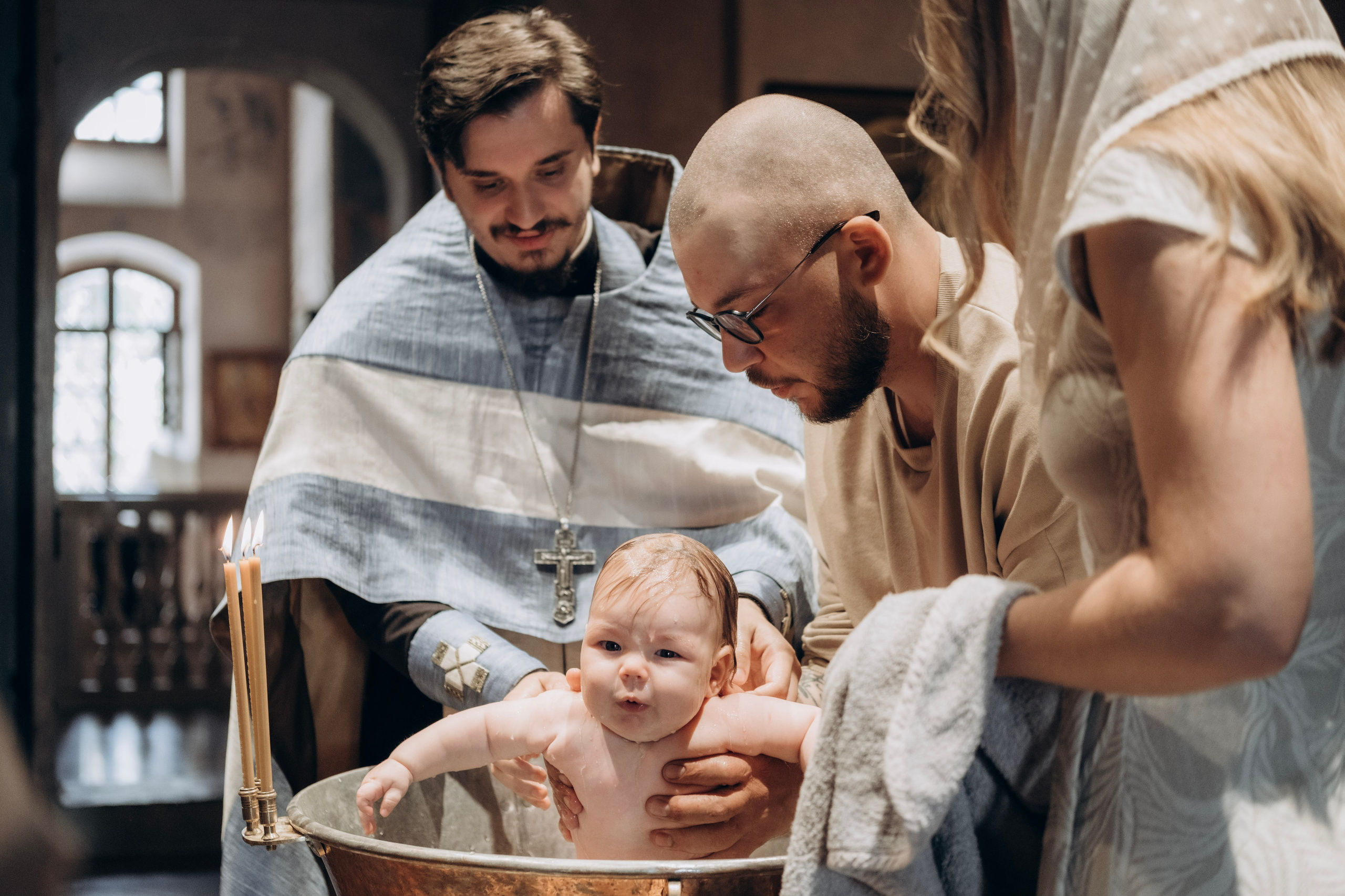 Таинство крещения Макария. Главная