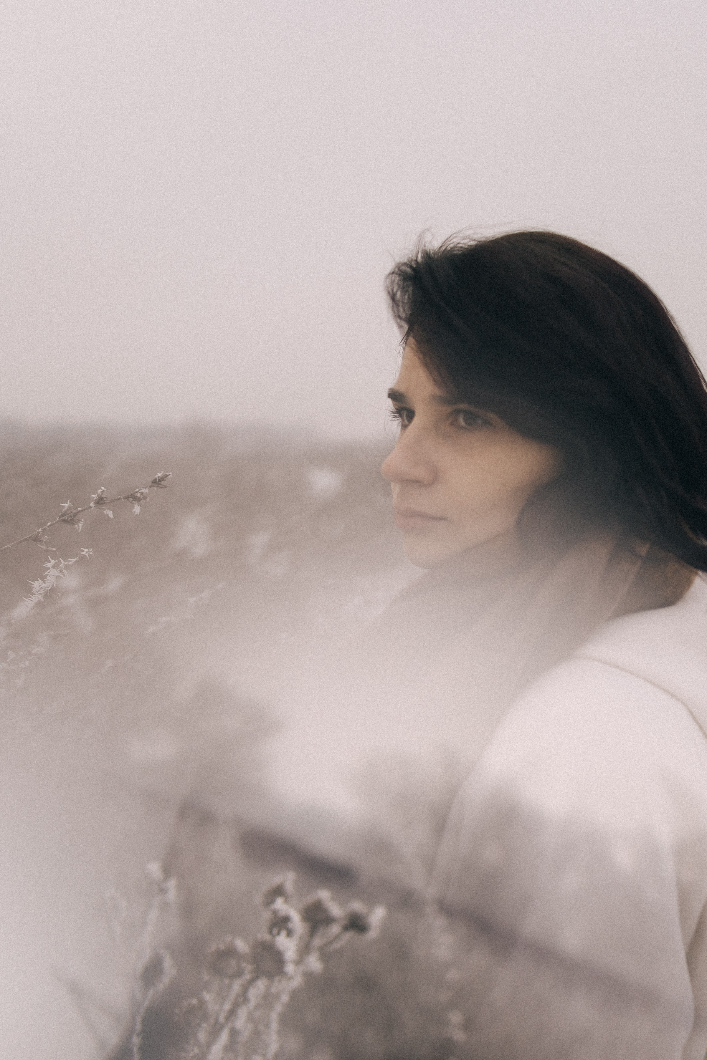 Ксю и снег / Алматы. Фотограф Наталья Гончарова. Снимаю живые портреты в Алматы