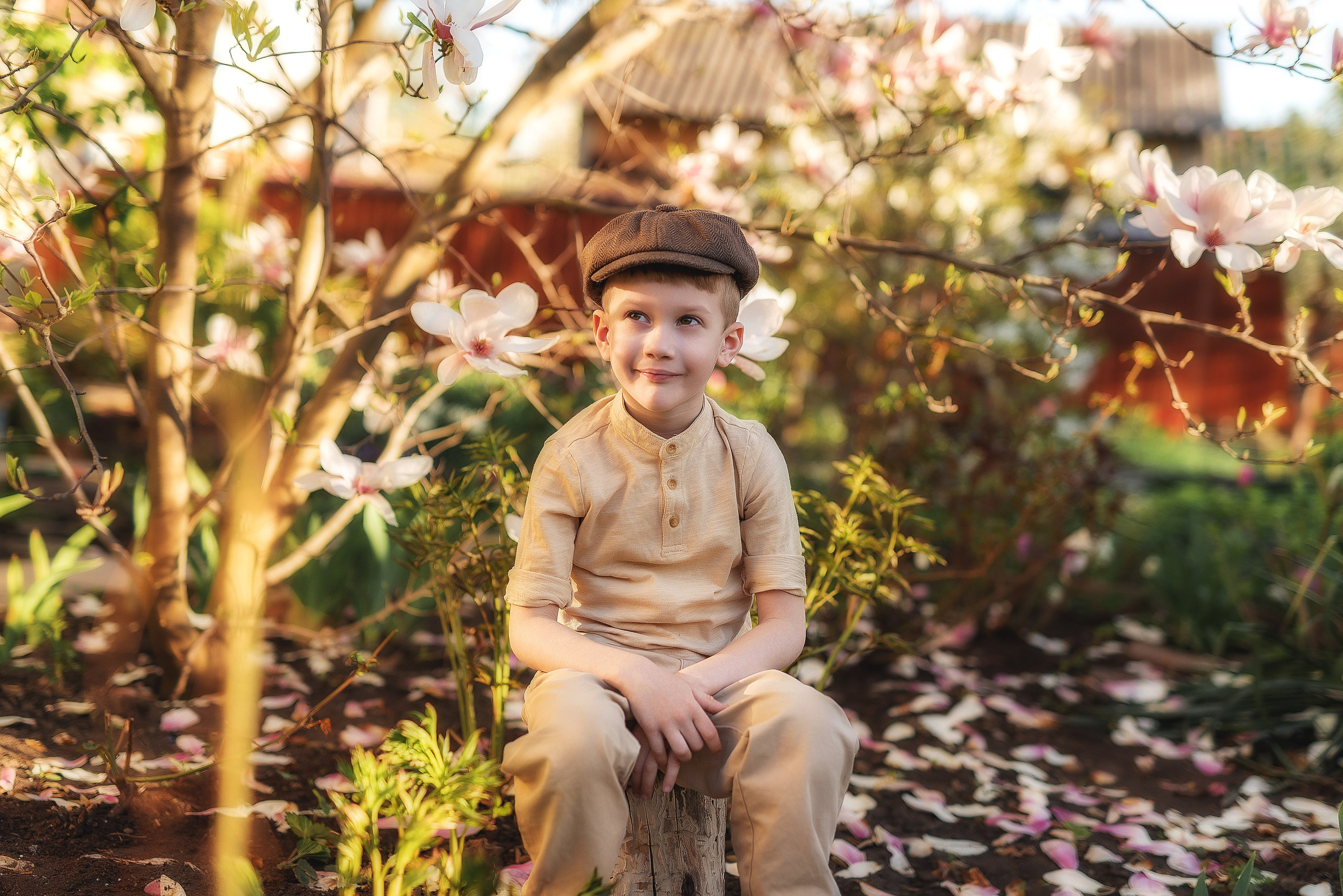 Фотосессия в магнолии. Семейный, детский фотограф в Воронеже Анна Никитина