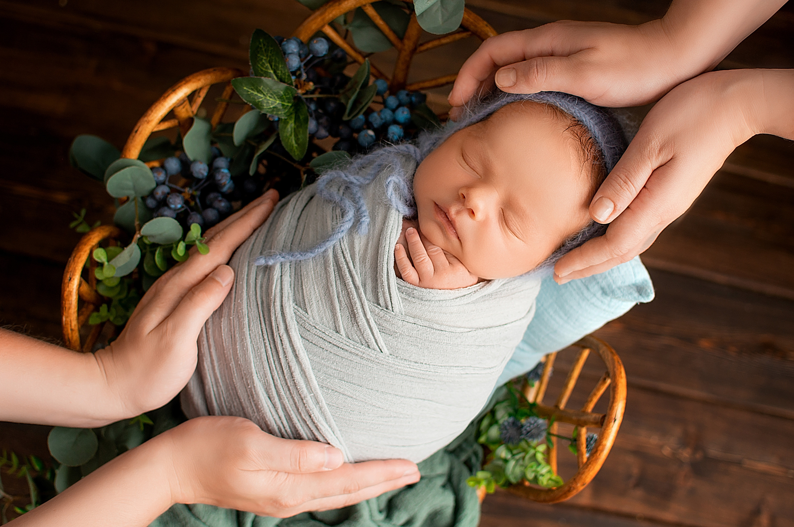Максим 8 дней. Фотограф новорожденных Краснодар Малышенко Надежда