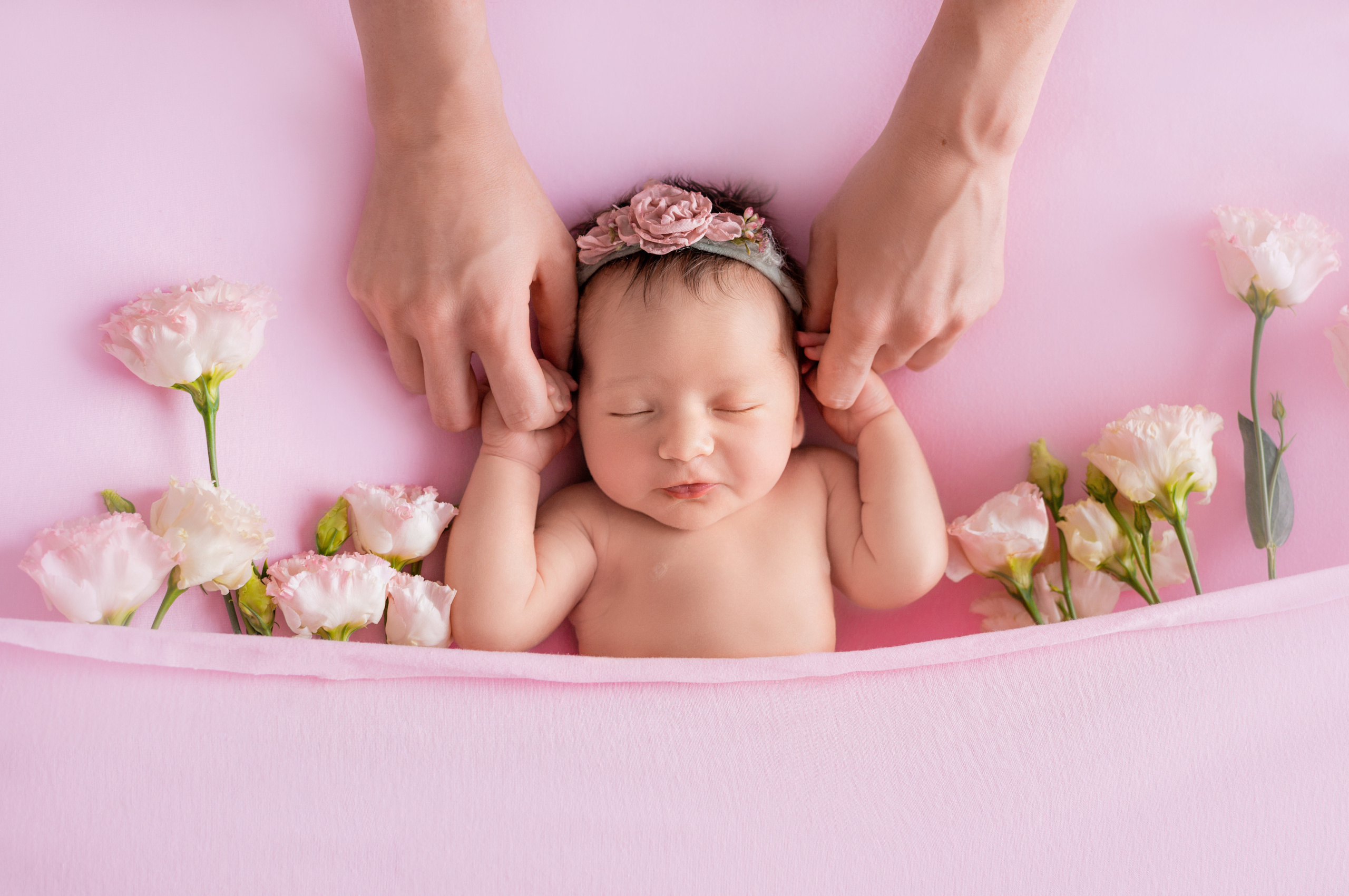 Алина 7 дней. Фотограф новорожденных Краснодар Малышенко Надежда