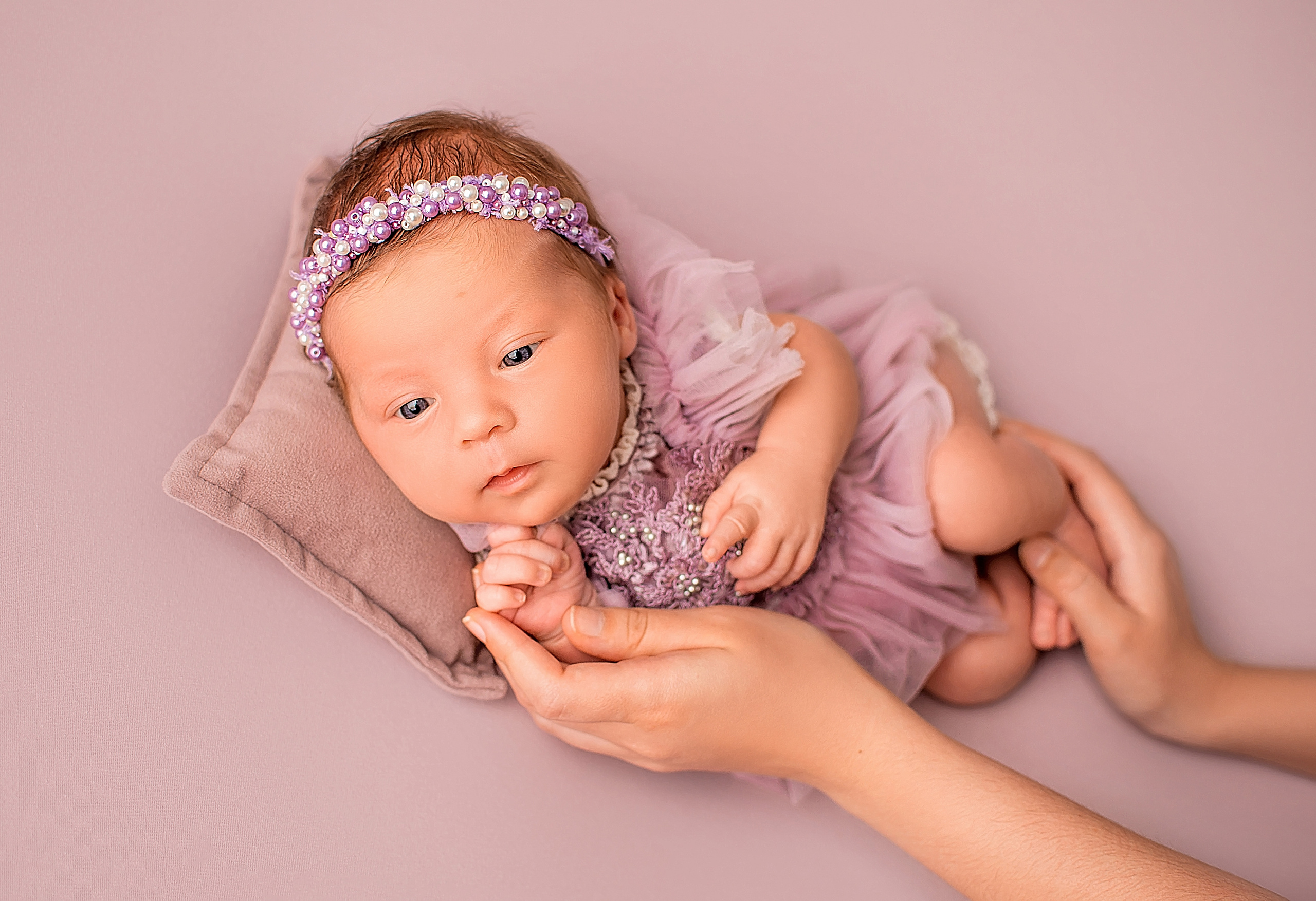 Есения 17 дней. Фотограф новорожденных Краснодар Малышенко Надежда