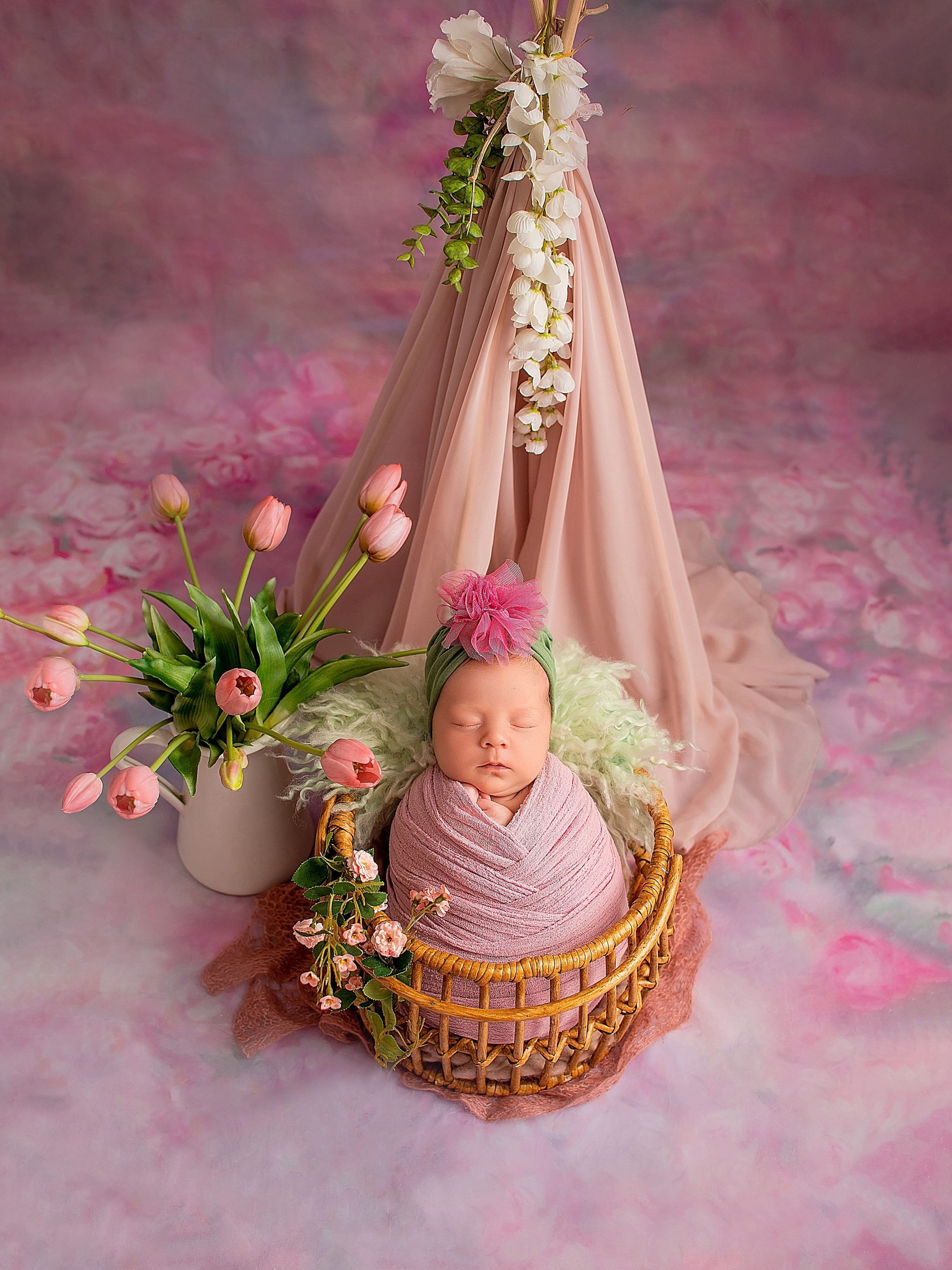 Есения 17 дней. Фотограф новорожденных Краснодар Малышенко Надежда