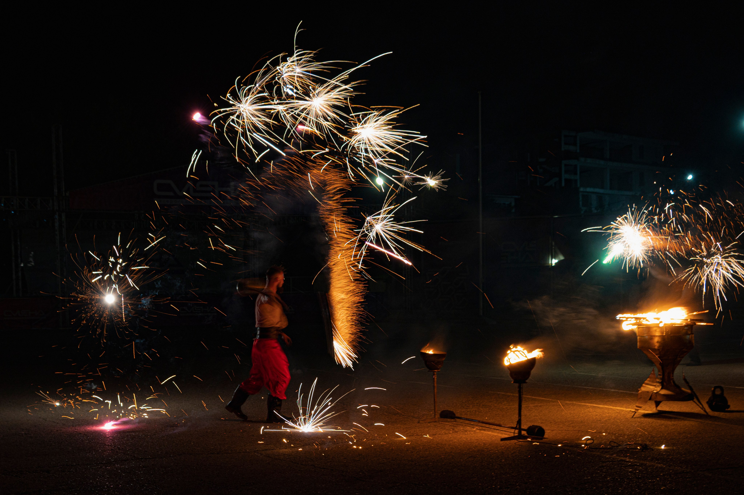 Файершоу. Фотограф Роман Адлер