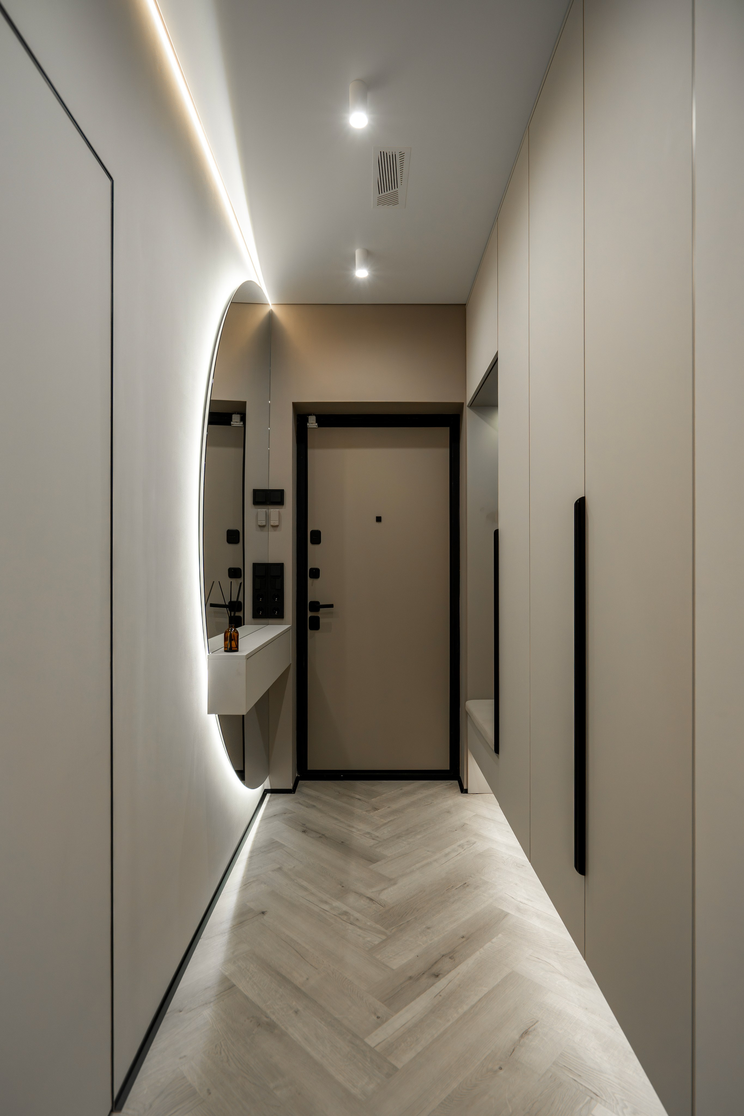 Реализация проекта ЖК Новатор 60 m² г. Уфа. Дизайн интерьера и ремонта Уфа Москва