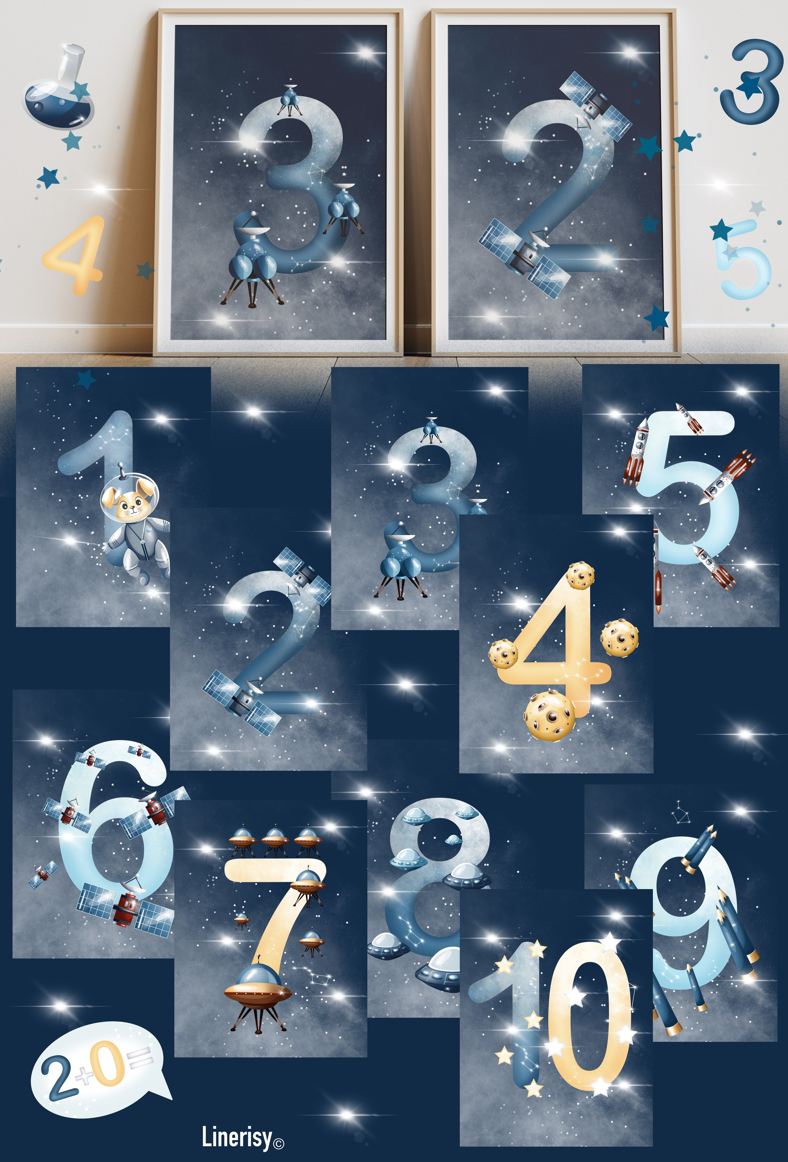 Коллекция «5 минут, полет нормальный » — графические иллюстрации, композиции и бесшовные паттерны. Художник-иллюстратор Евгения Бекренёва