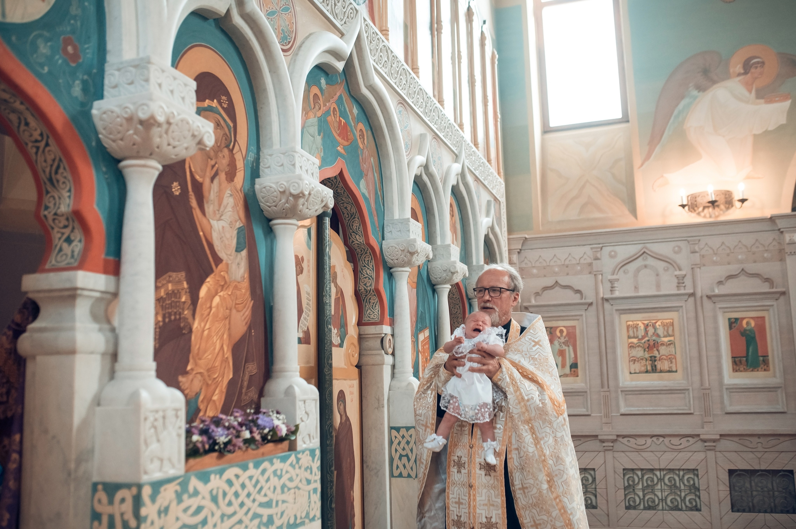 Таинство Крещения Церковь иконы Божией матери Всецарица. Семейный фотограф Олеся Батурина Рязань
