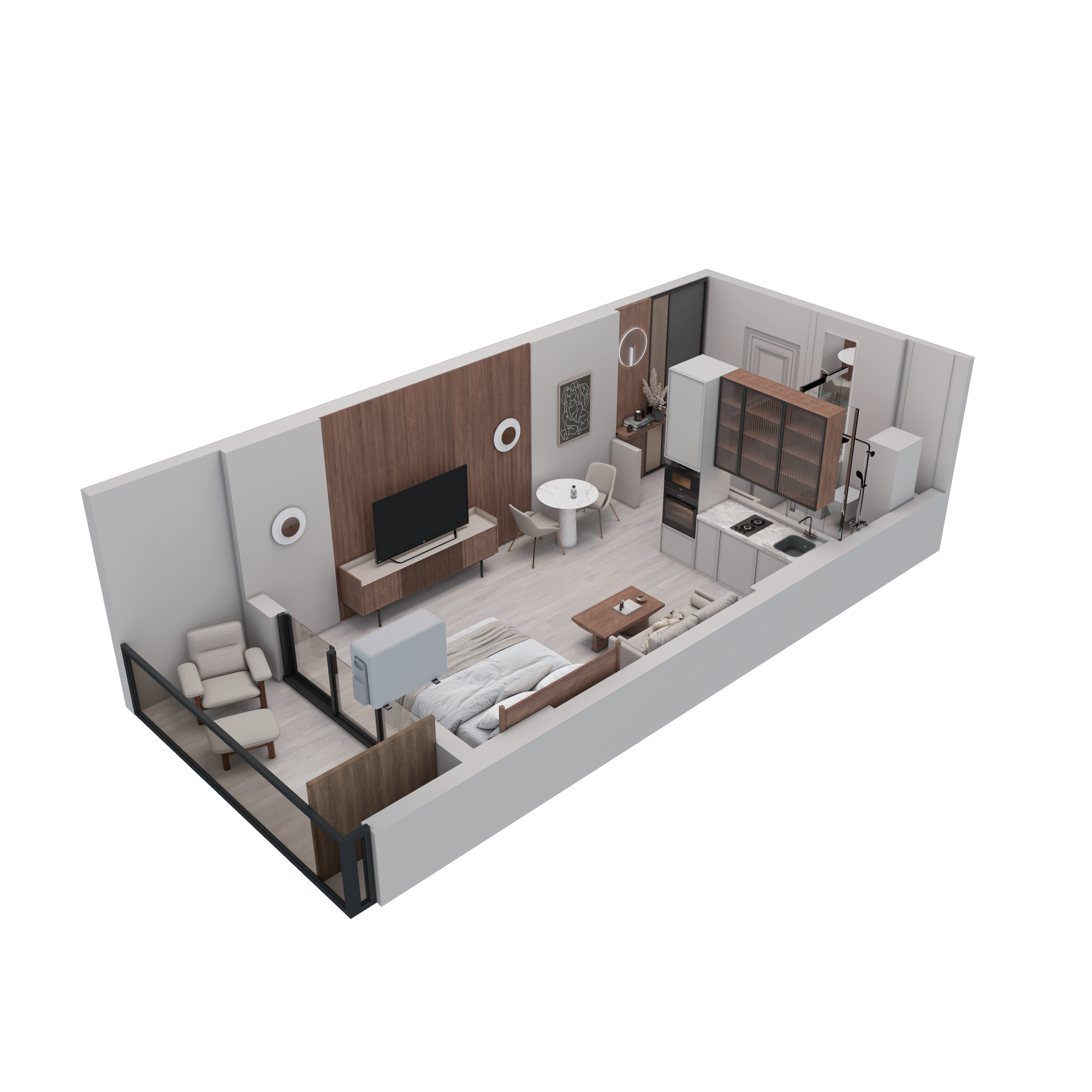 Atlas. 3D visualization of exteriors and interiors