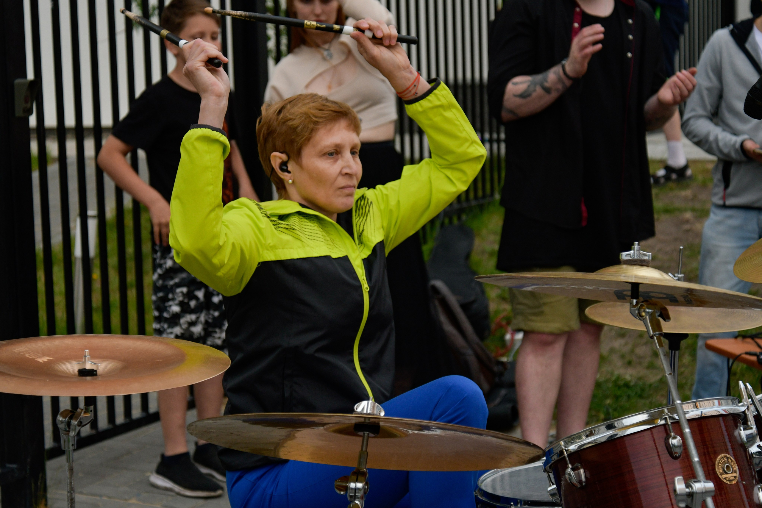 Концерт школы барабанов в соседском центре. Фотографы в Тюмени Андрей и Лидия Войвод