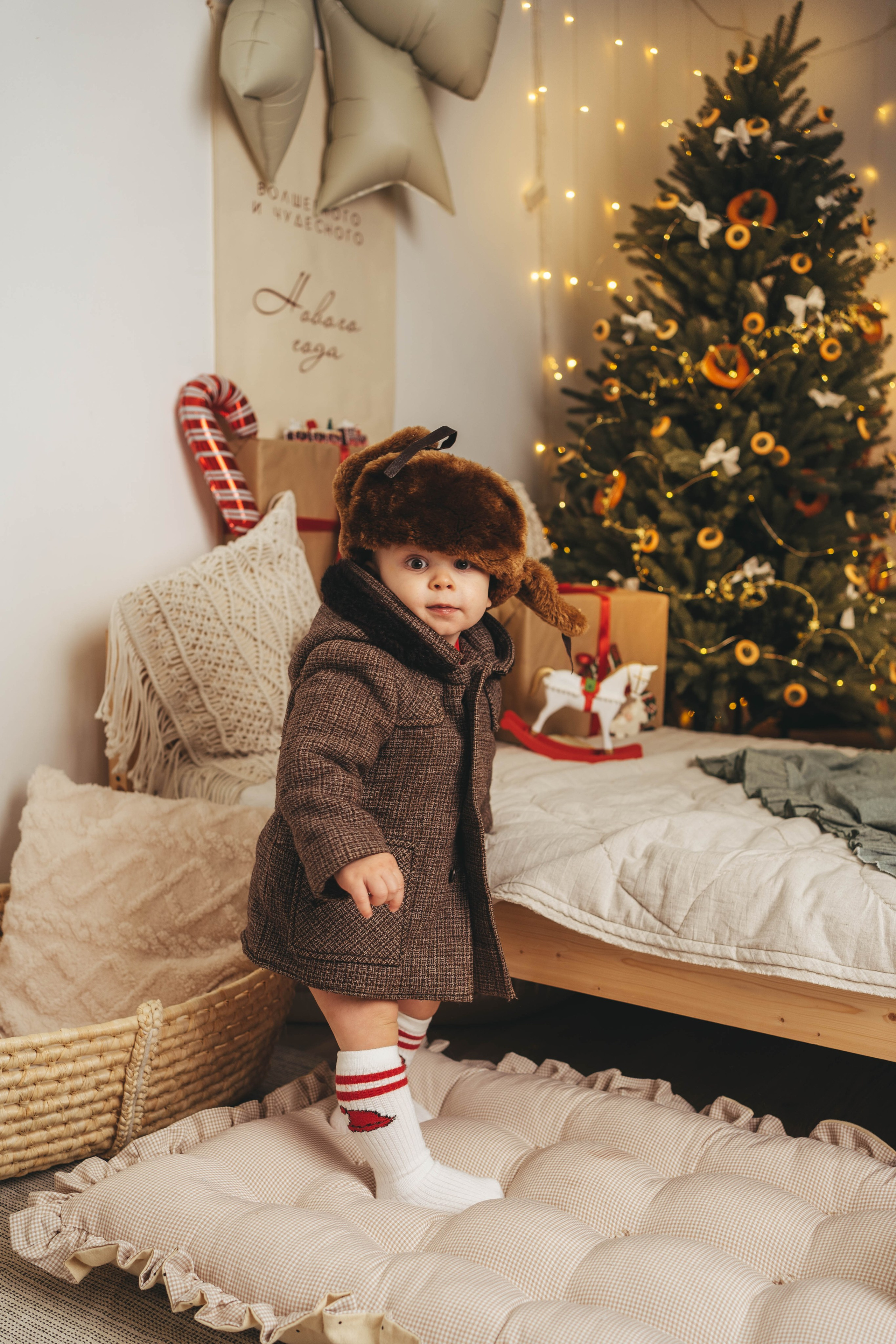 Новогодний фотопроект для малышей 2026. Семейный и детский фотограф новорожденных Ульяновск