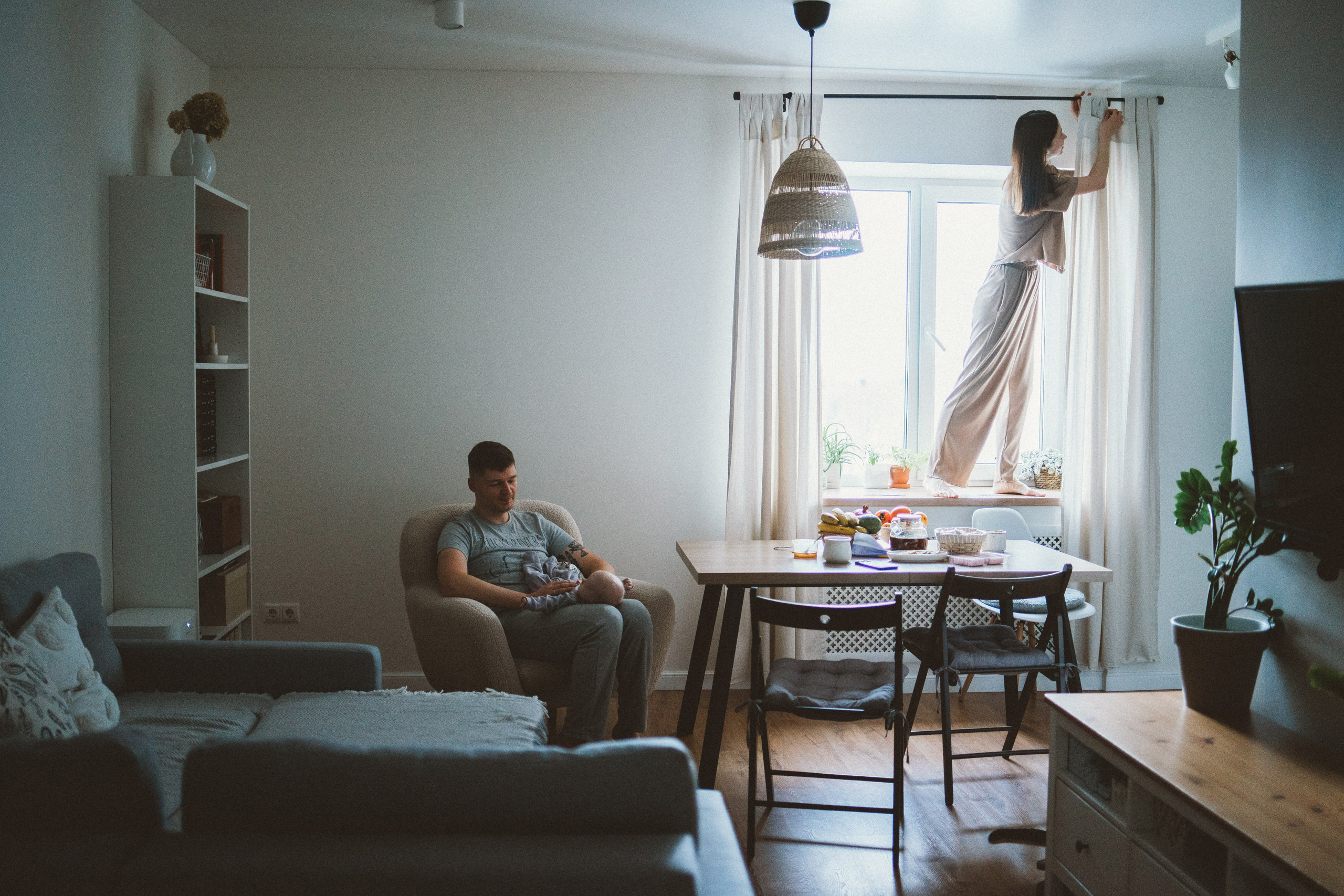 Катя, Женя, Степан и котики