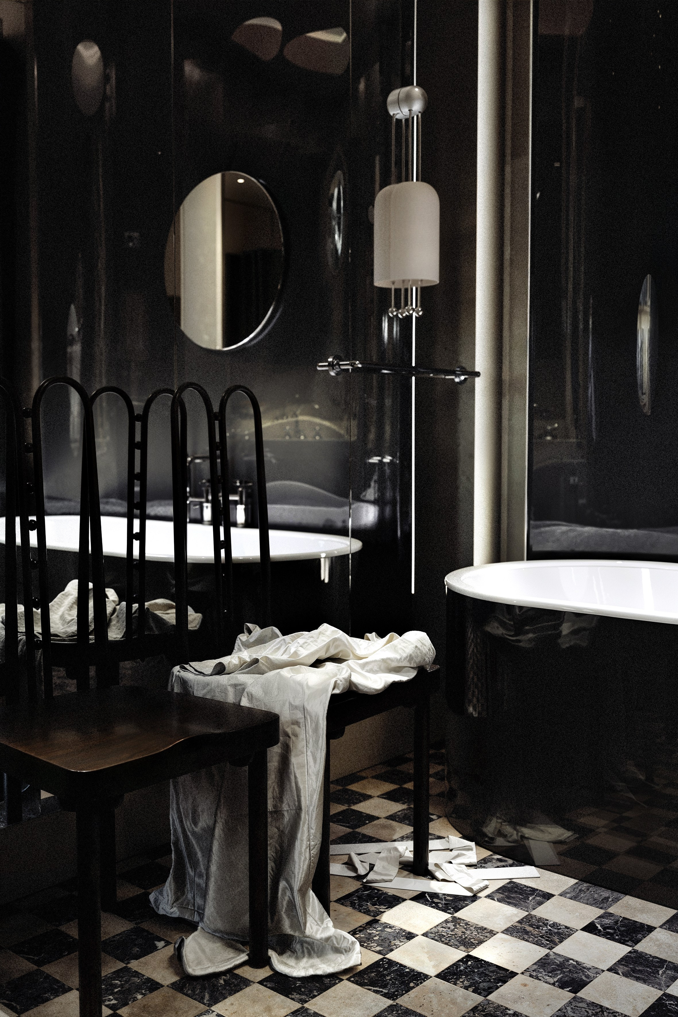 Bathroom «Le Miroir Infini». Визуализации Дизайн проектов