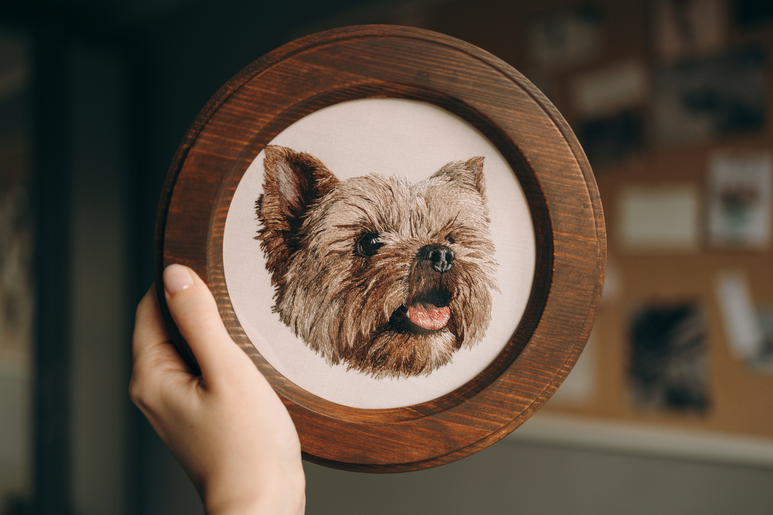 Портфолио. Портретная вышивка питомцев