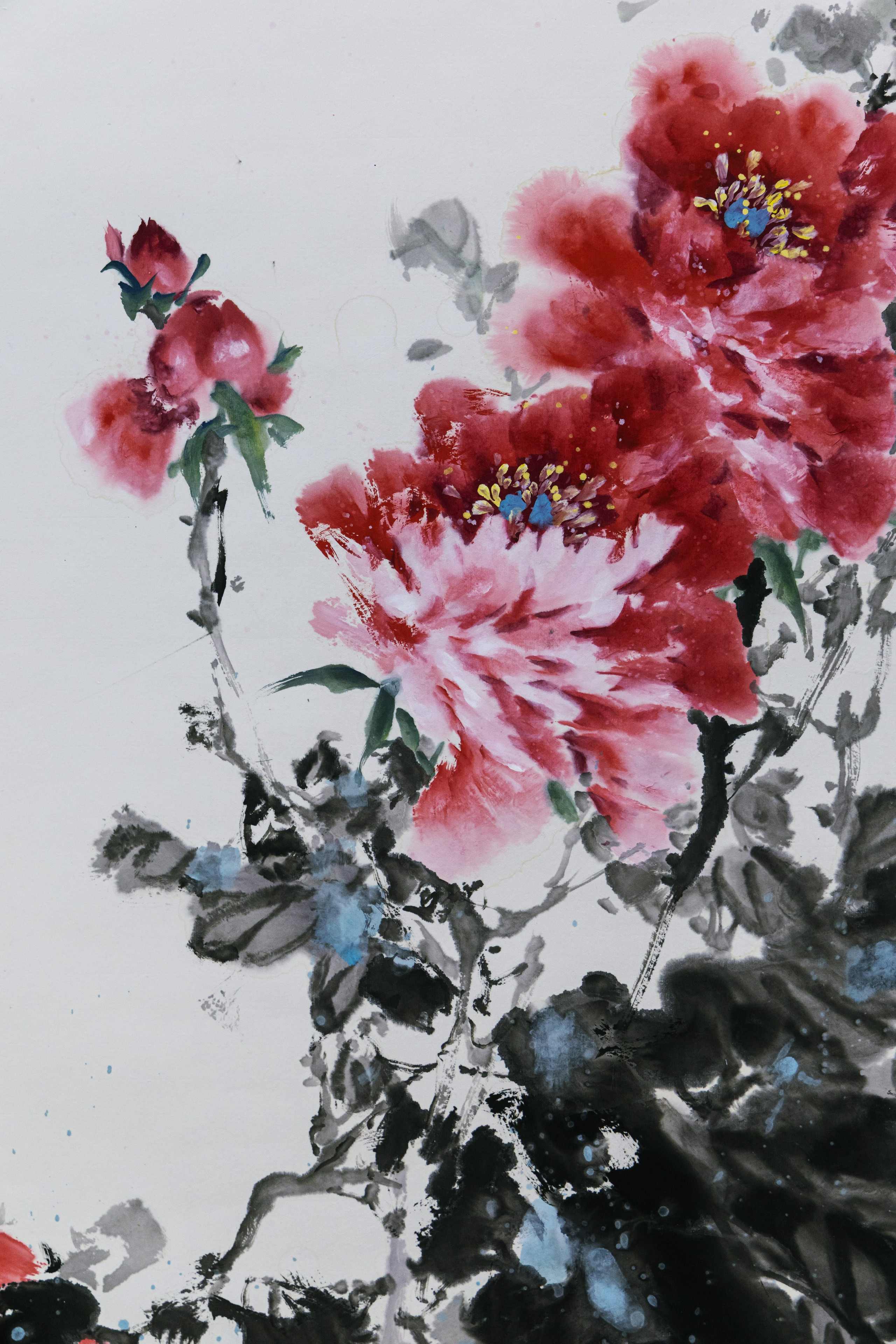 Картина в стиле гохуа художника Лю Чжунхуа, Находка, 2025 год