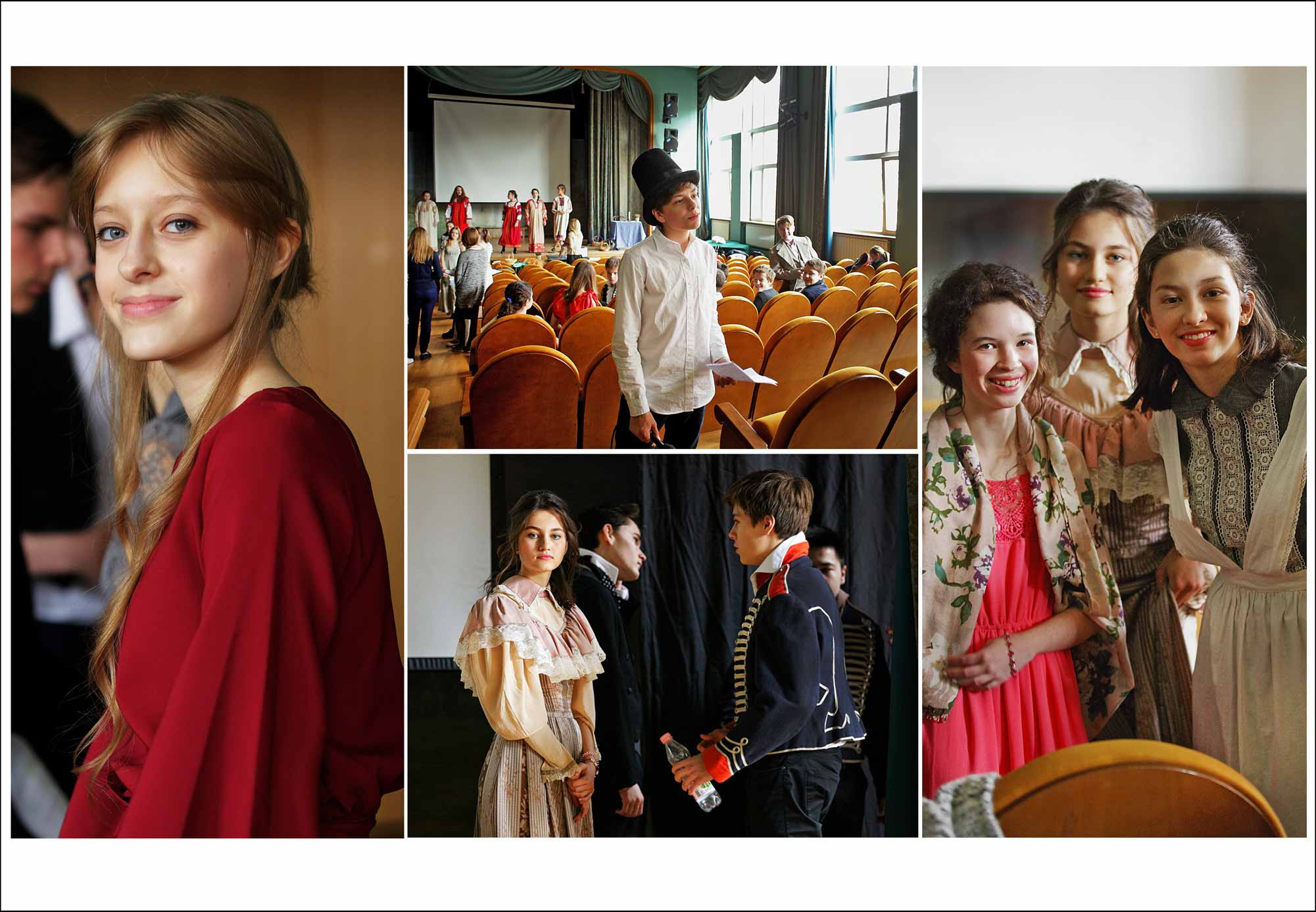 пушкинский урок в школе 1239, выпускной 9 класс, портрет для выпускного альбома