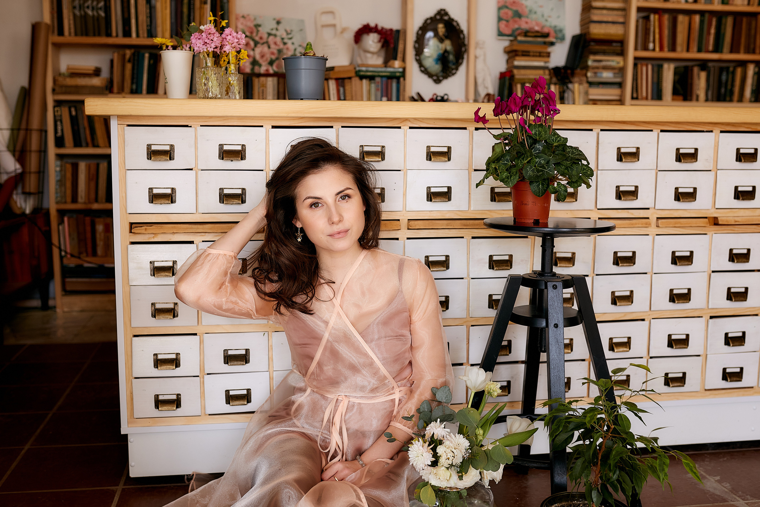 В цветочном магазине. Имидж-стилист, преображения в Барнауле Ротфус Наталья