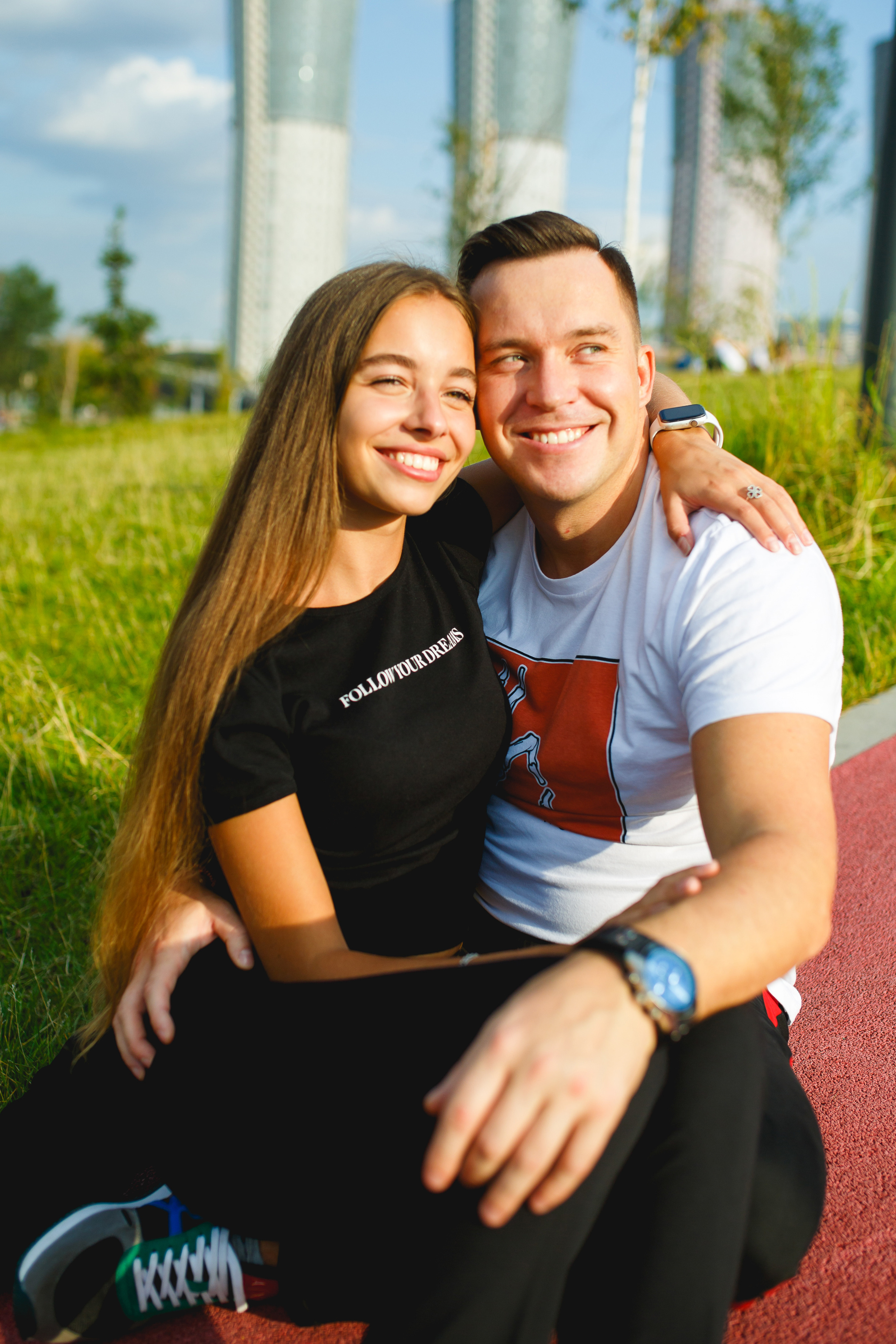 Love-Story Александра и Павел съемка на Ходынском Поле. Фотограф Иван Недорез